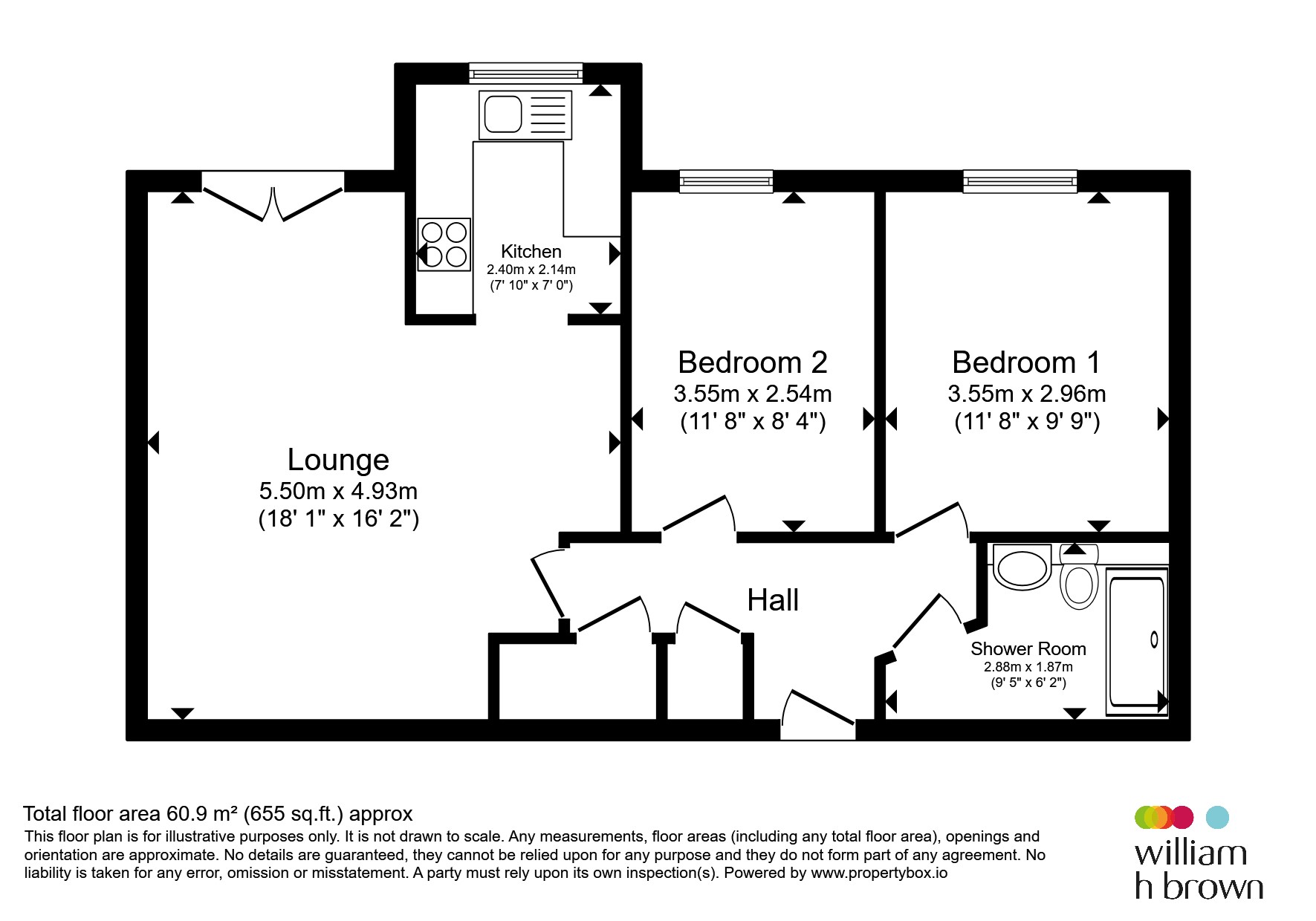 46, The Riverine, Chapel Lane, Sowerby Bridge floorplan
