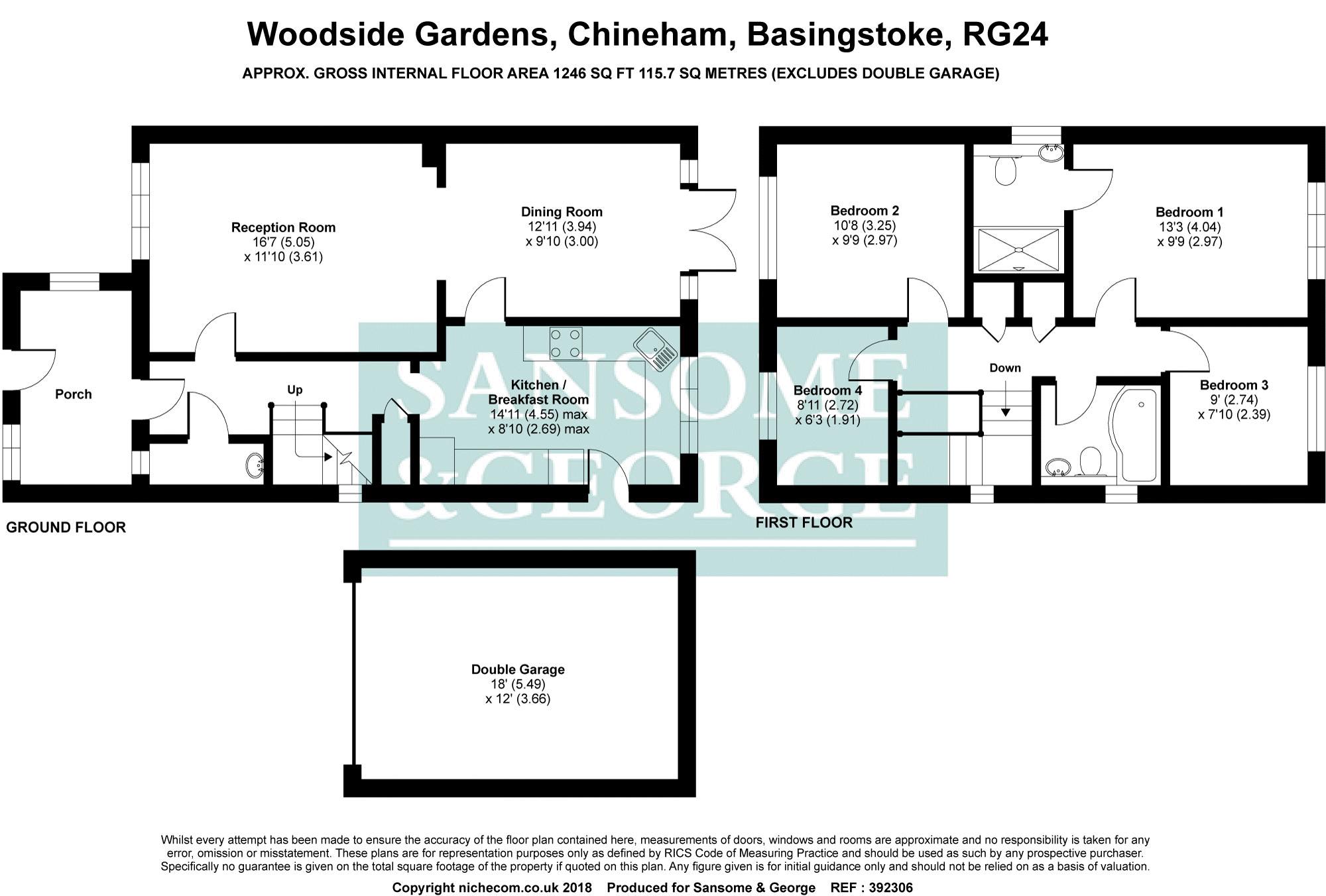 4 Bedrooms Parking/garage for sale in Woodside Gardens, Chineham, Basingstoke, Hampshire RG24