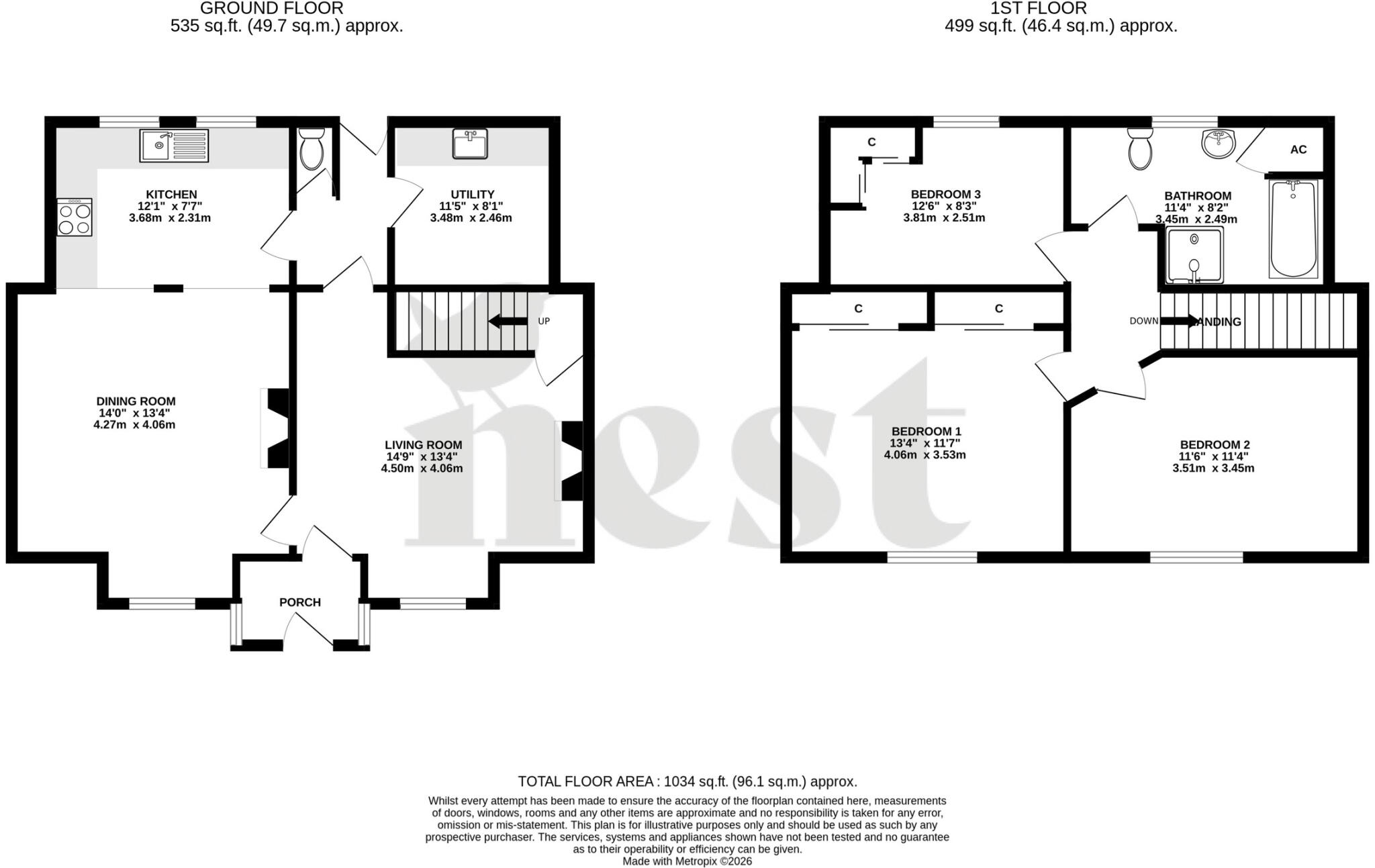 10, Russells, Taunton floorplan