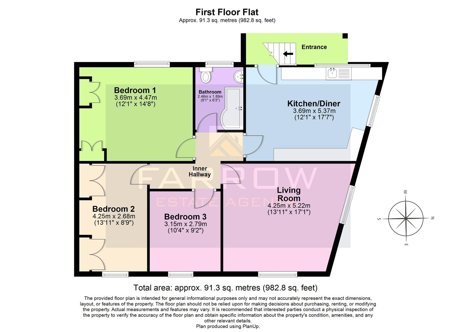 First Floor Flat, 110, Park Street, Grimsby floorplan