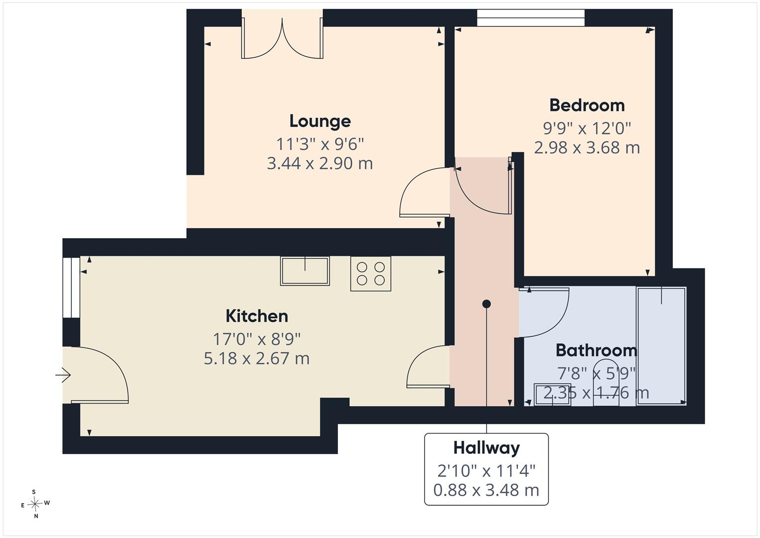 1b Avenue Court, The Avenue, Coulsdon floorplan