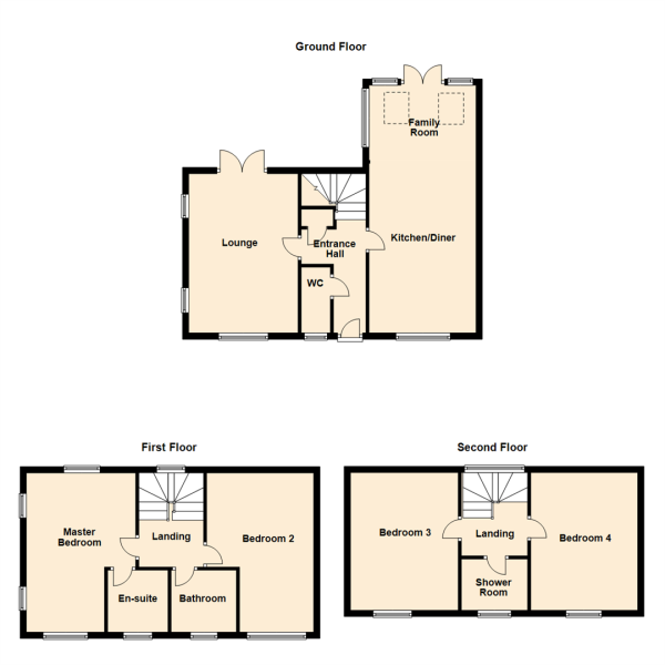 4 Bedrooms Semi-detached house for sale in Glade Walk, Leeds LS10