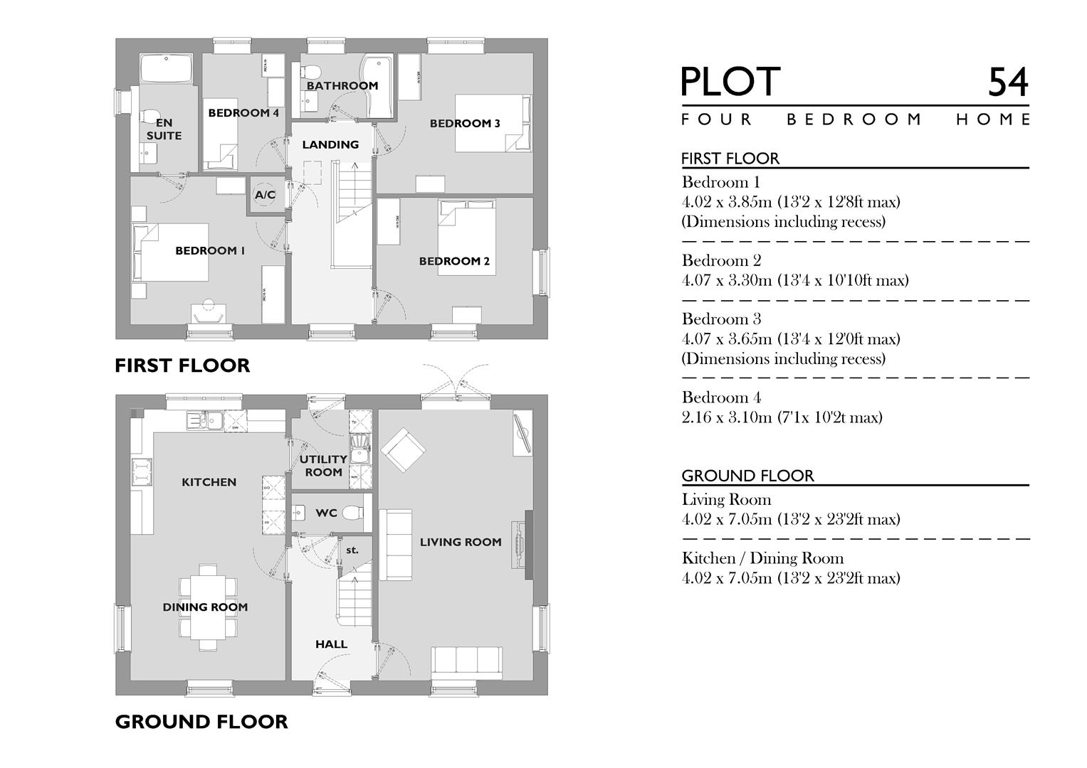 Plot 54, Durbeyfield Park, Marnhull floorplan