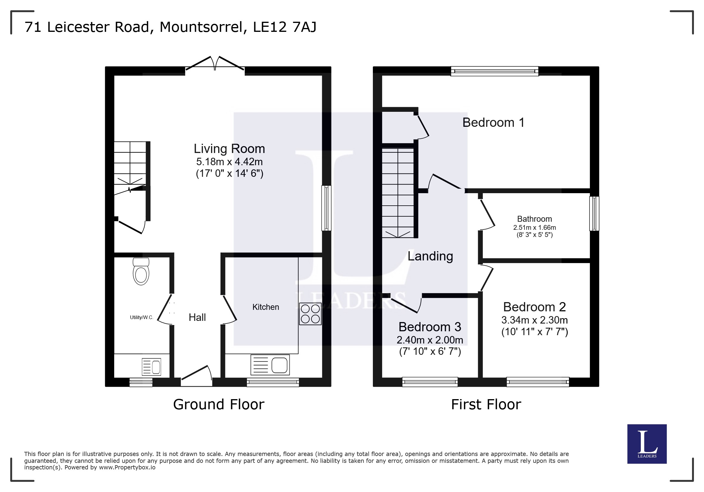 71, Leicester Road, Loughborough floorplan