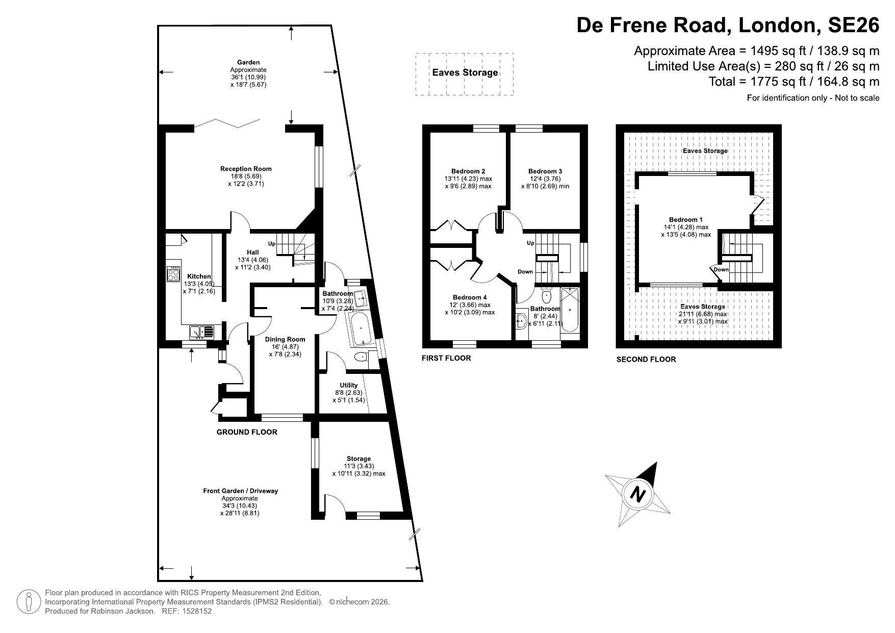 De Frene Road, London floorplan