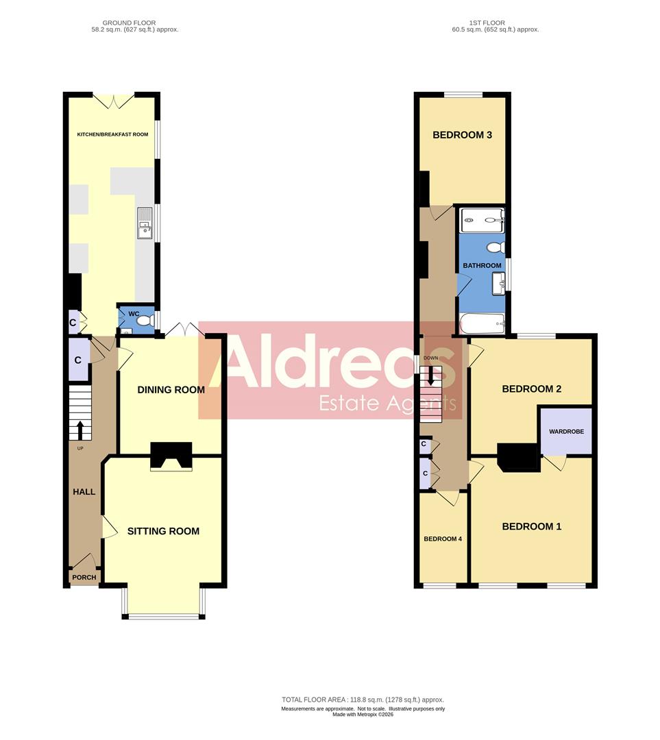50, Upper Cliff Road, Great Yarmouth floorplan
