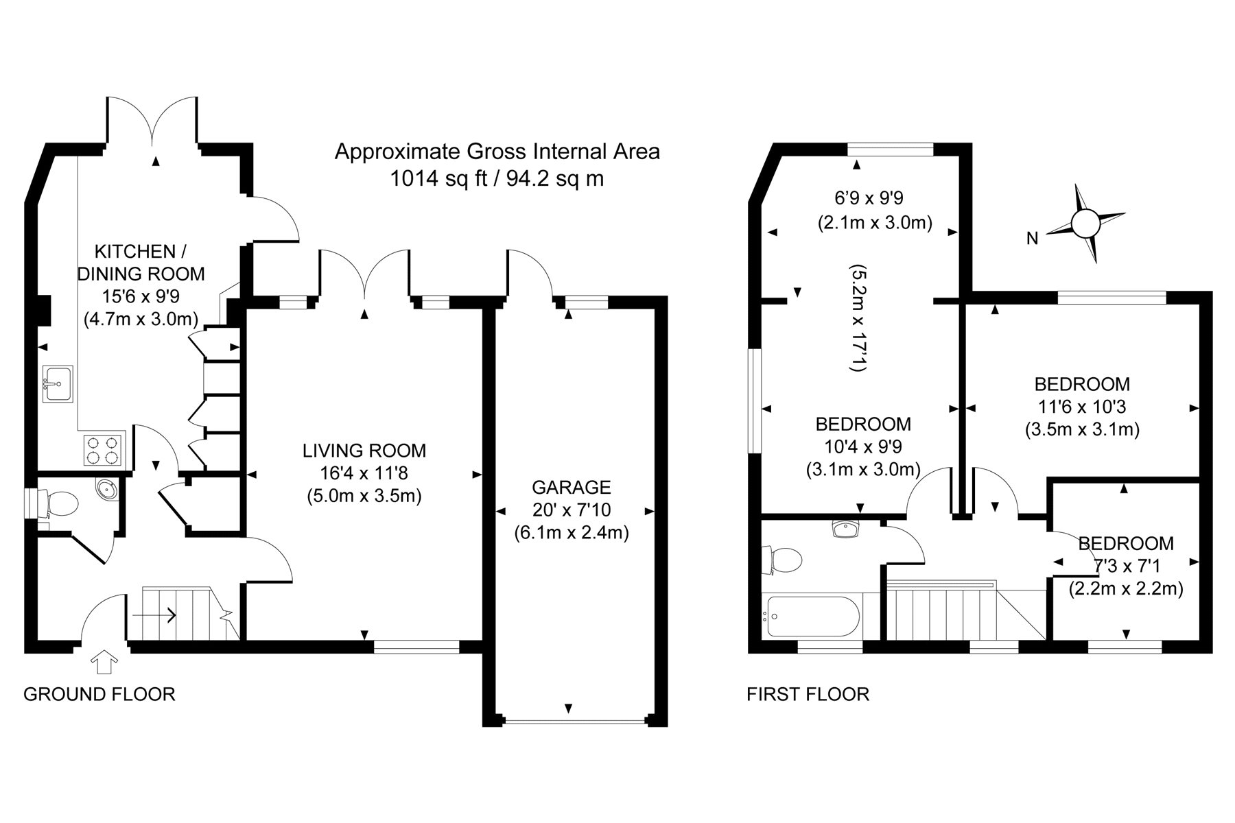 3 Bedrooms Detached house for sale in Knaphill, Woking, Surrey GU21
