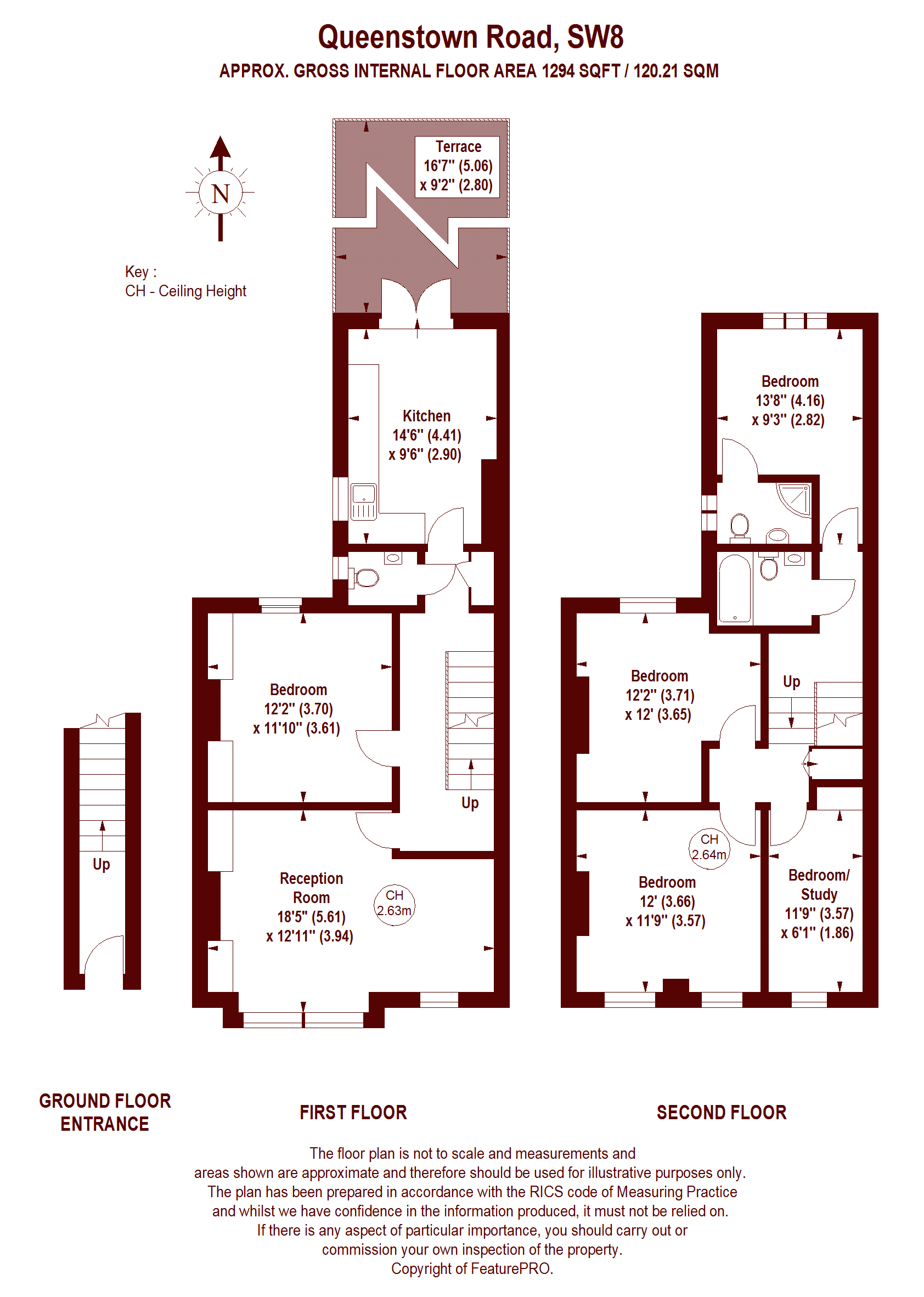 Upper Maisonette, 81, Queenstown Road, London floorplan