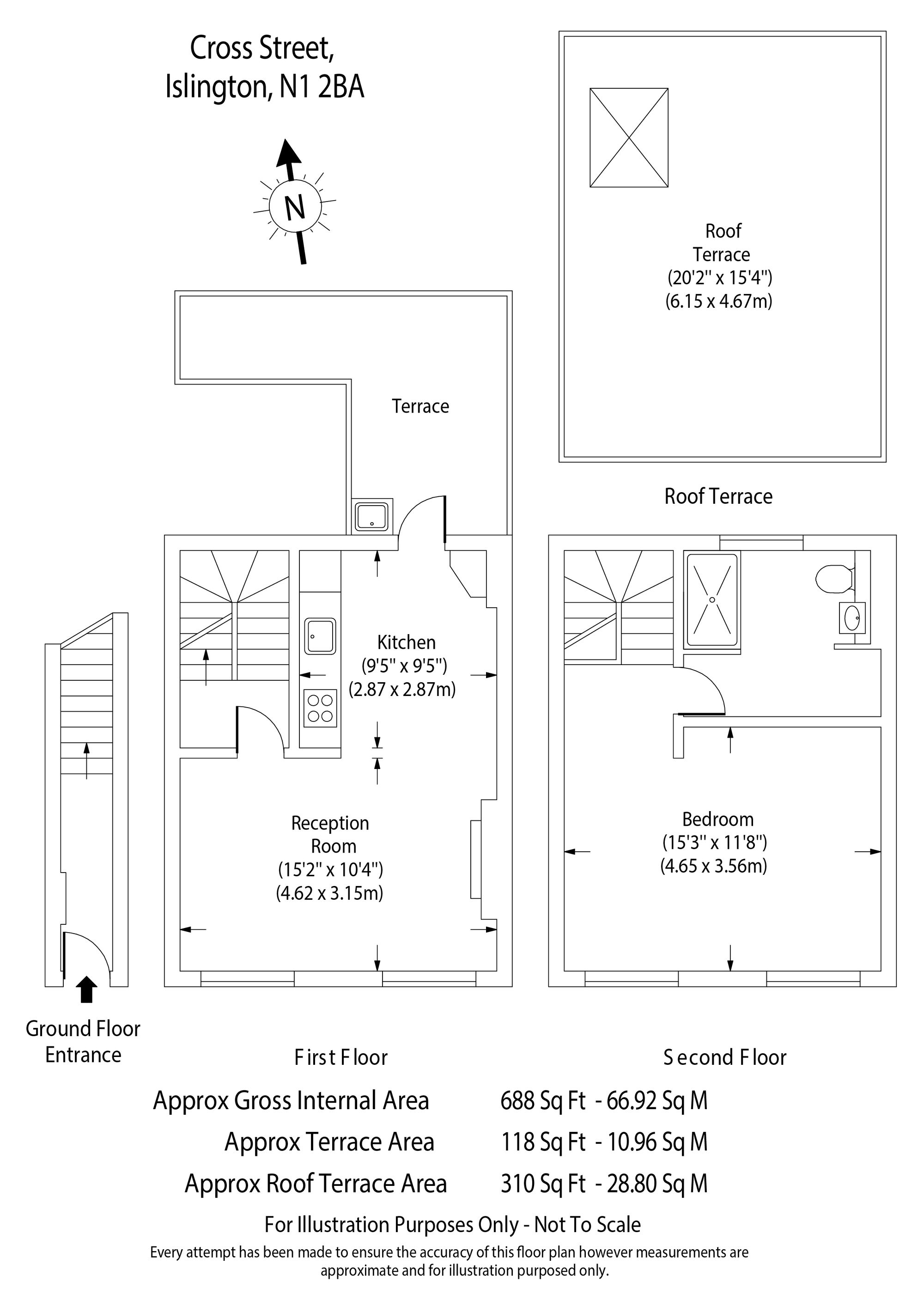 44a Cross Street, London floorplan