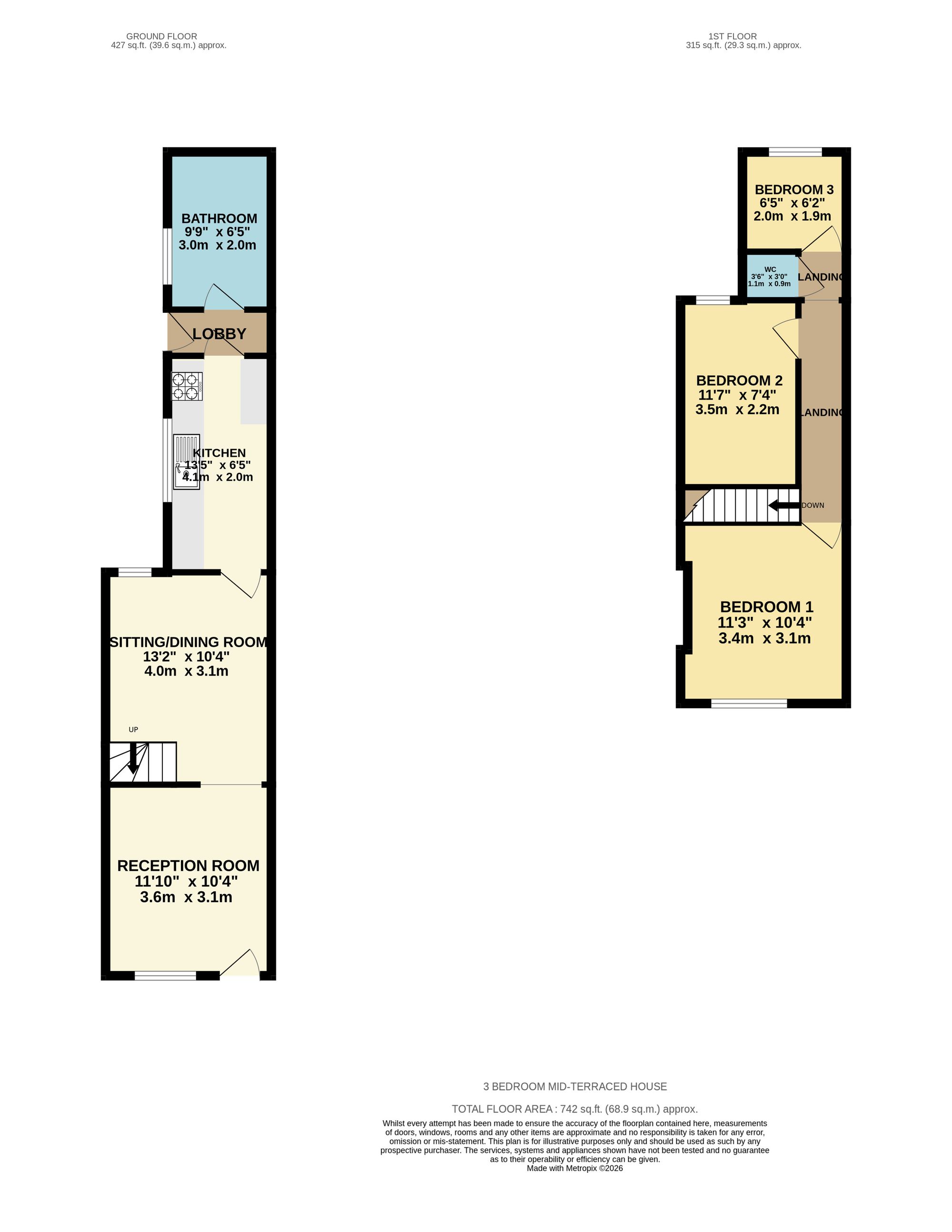 80 Haddon Street, Leicester floorplan