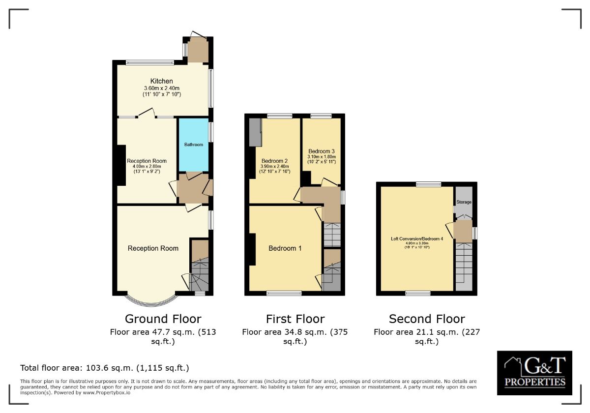 Rosecot, Birch Terrace, Dudley floorplan