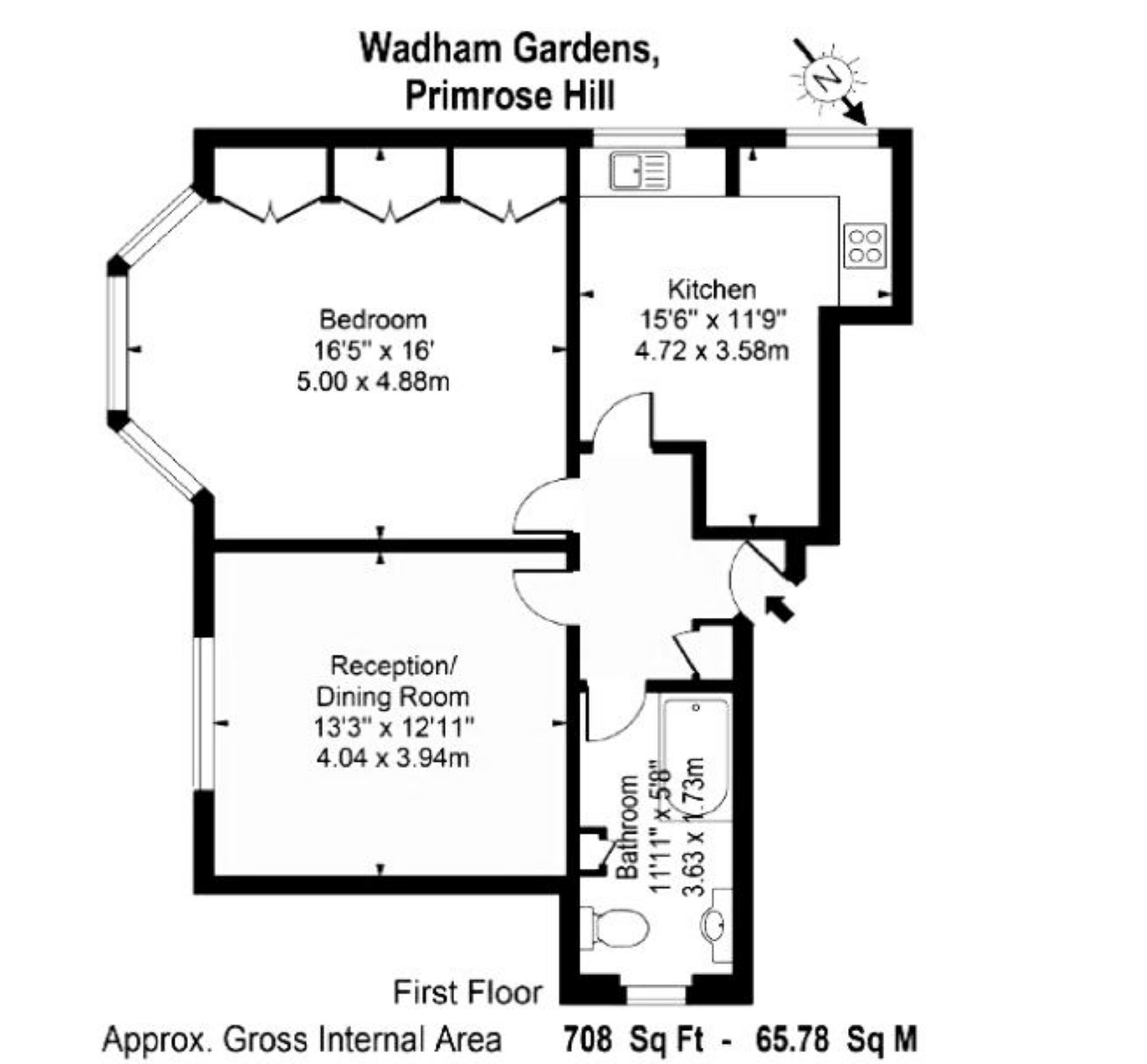 1 Bedrooms Flat to rent in Primrose Hill Road, London NW3