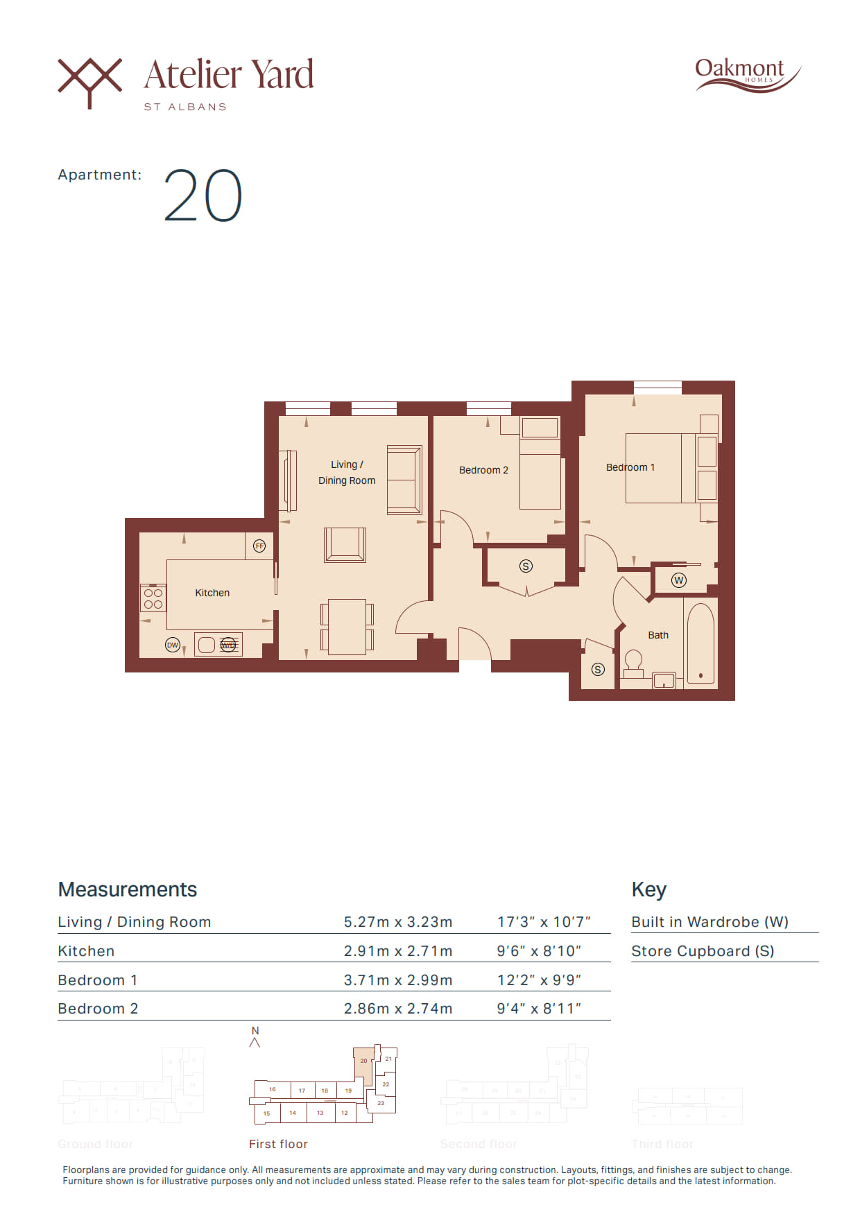 20 Atelier Yard, 63-77 Victoria Street, St Albans floorplan