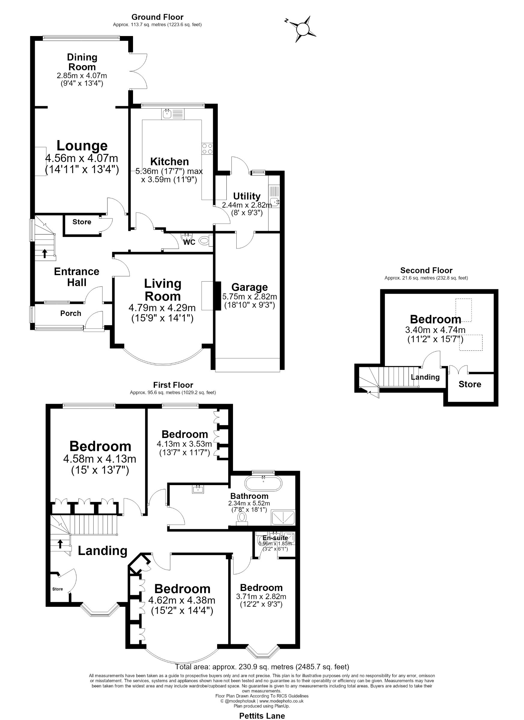 70 Pettits Lane, Romford floorplan