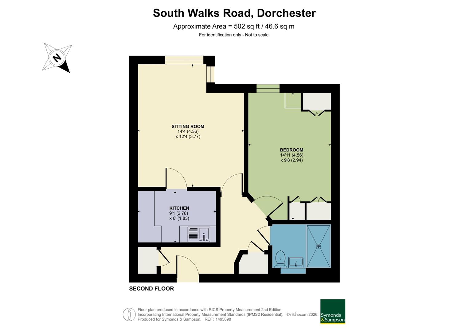 Flat 50, Southfield House, Dorchester floorplan