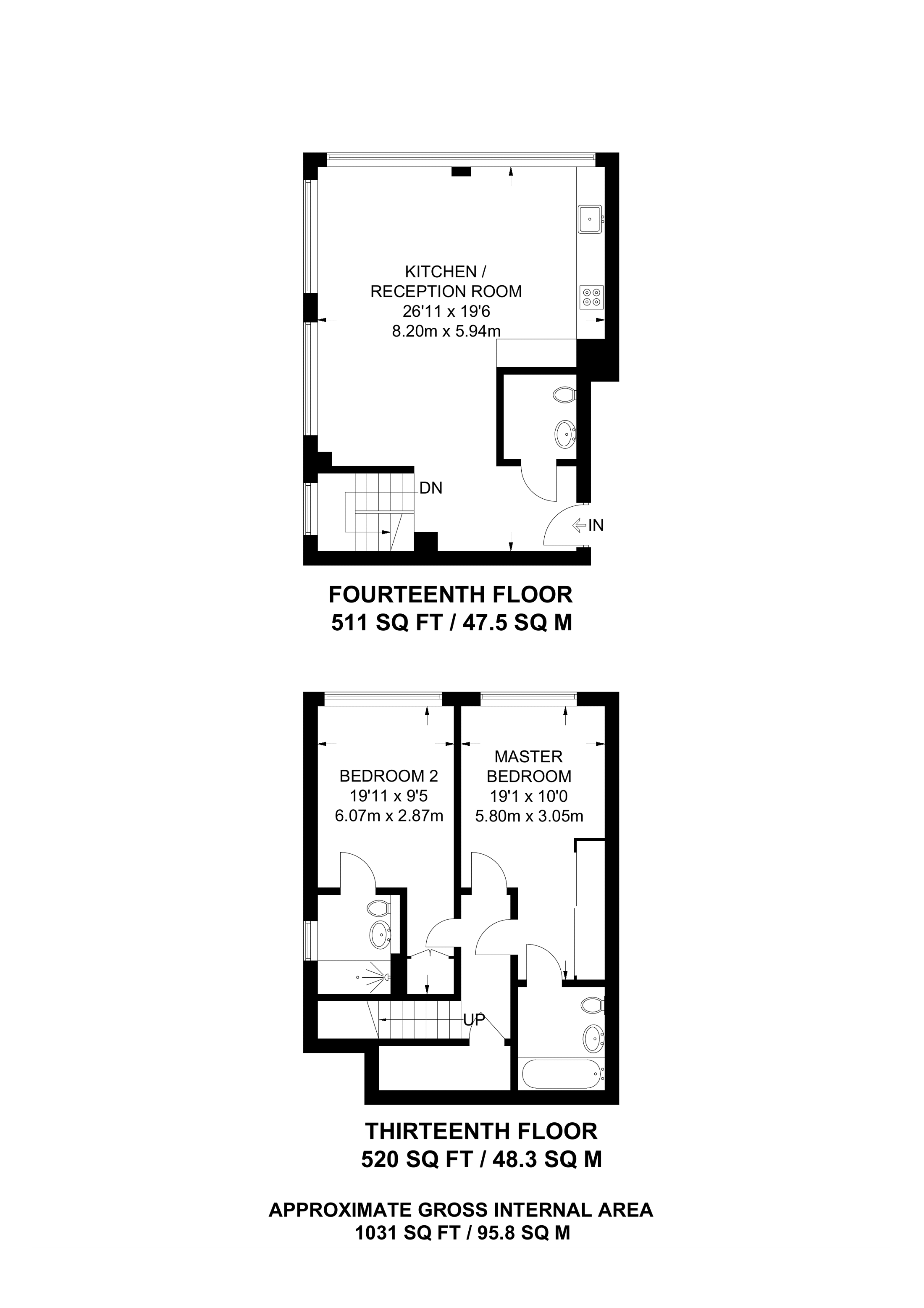 2 Bedrooms Flat to rent in Hill House, Highgate Hill, Archway N19