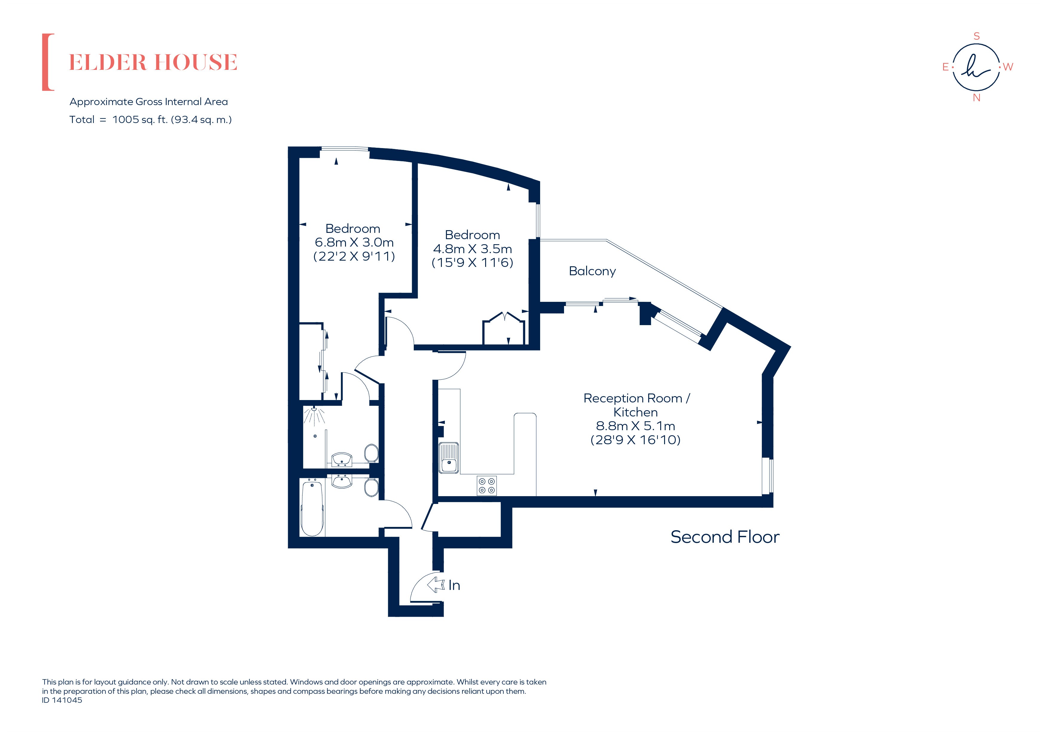Flat 7, Elder House, 4 Water Lane, Kingston Upon Thames floorplan