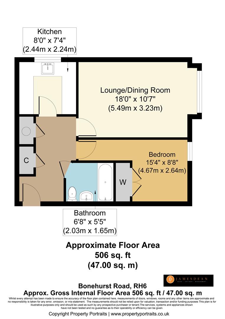 6 The Oaks, Bonehurst Road, Horley floorplan