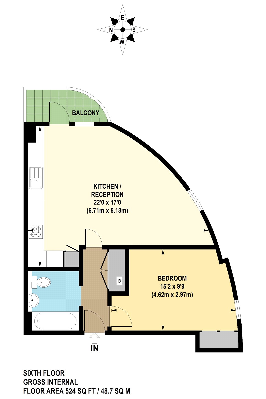 1 Bedrooms Flat for sale in Atkins Square, Dalston Lane, London E8