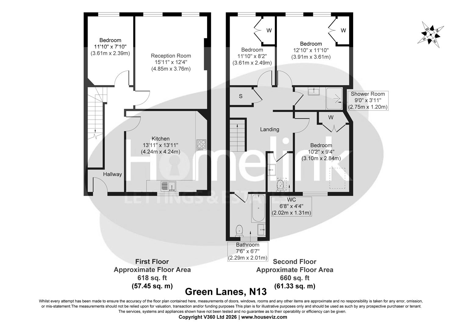 308A, Green Lanes, Palmers Green floorplan
