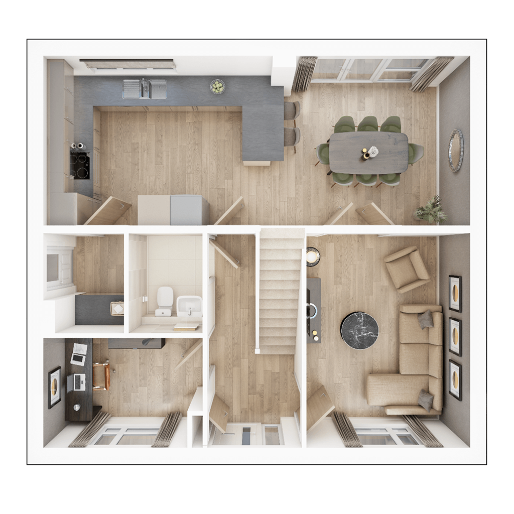 Melin Newydd, Land North Of Cefn Yr Hendy, Miskin floorplan