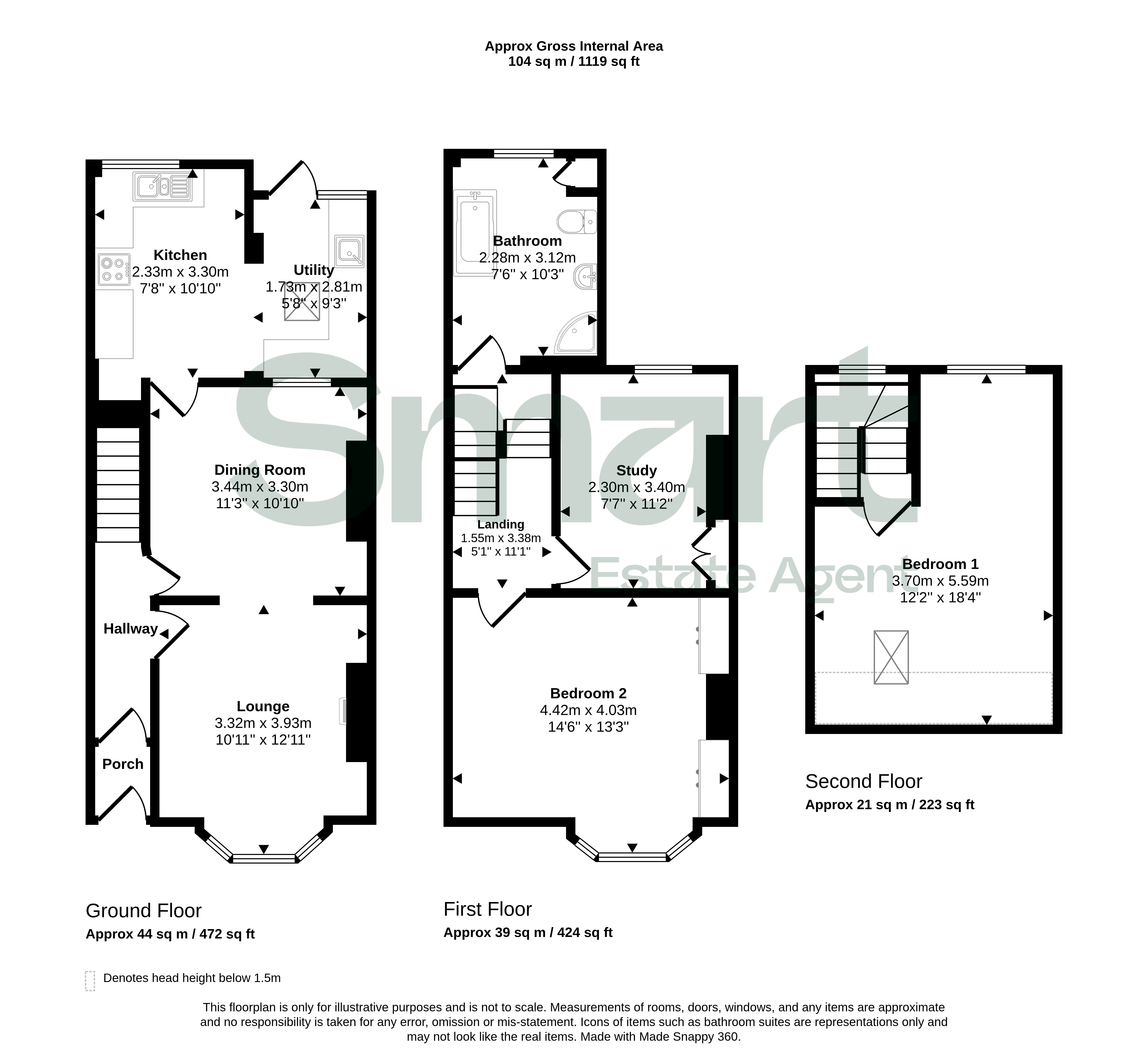 15, Temple Road, Exeter floorplan