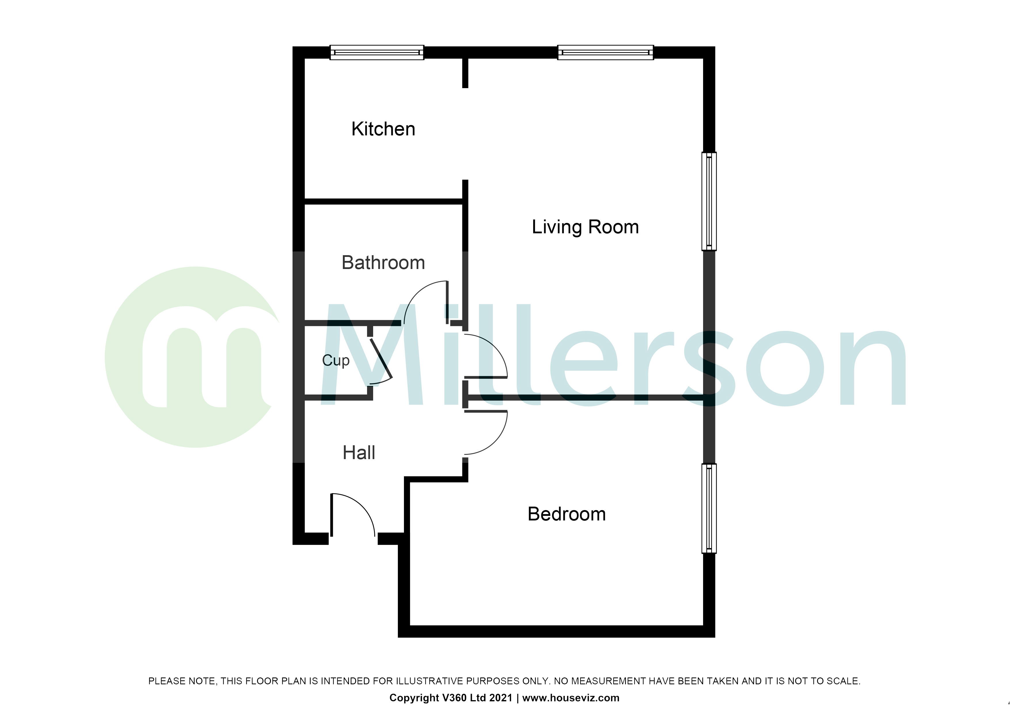 Road, Boscoppa, St. Austell PL25, 1 bedroom flat for sale