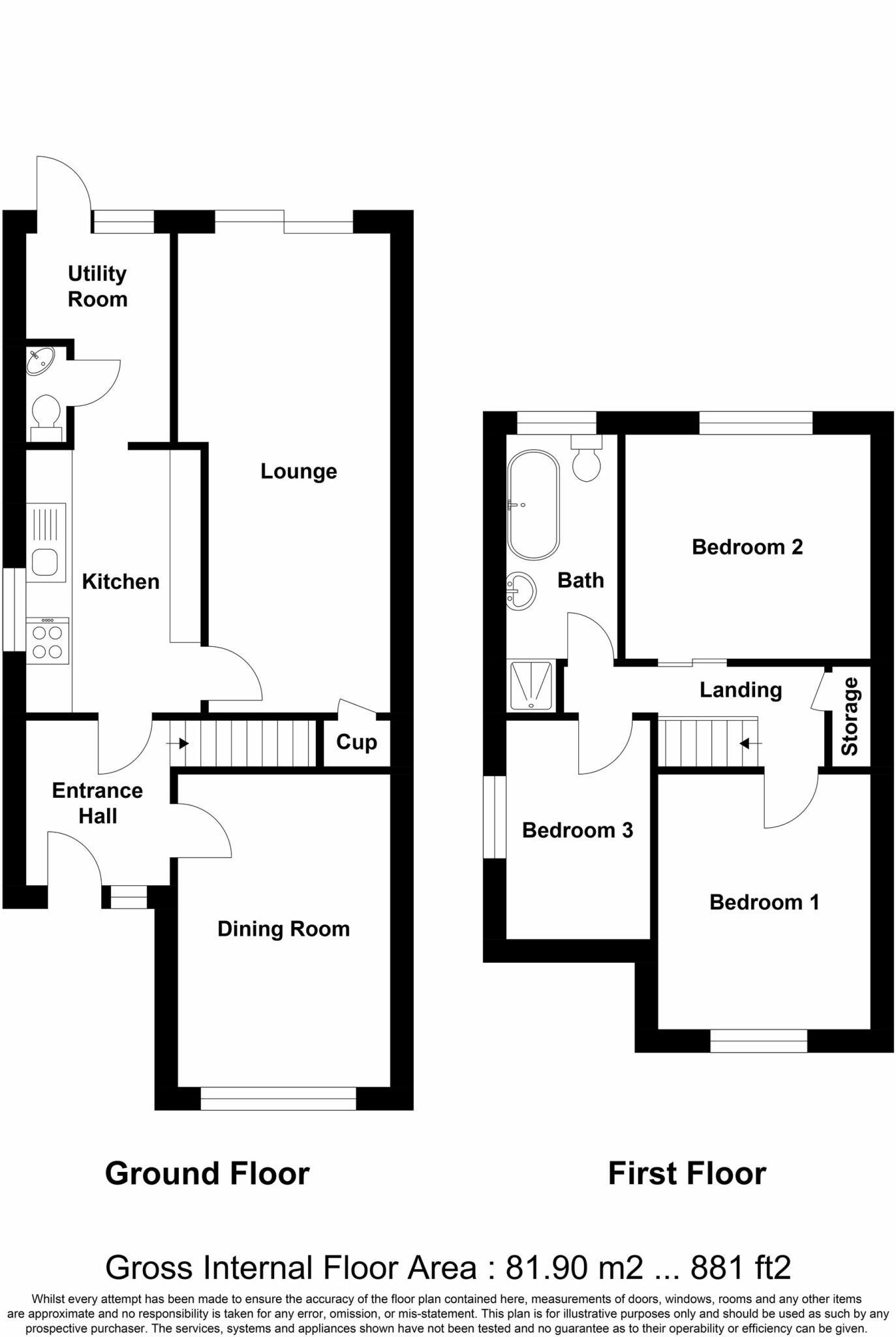 The Oaks, Billericay floorplan