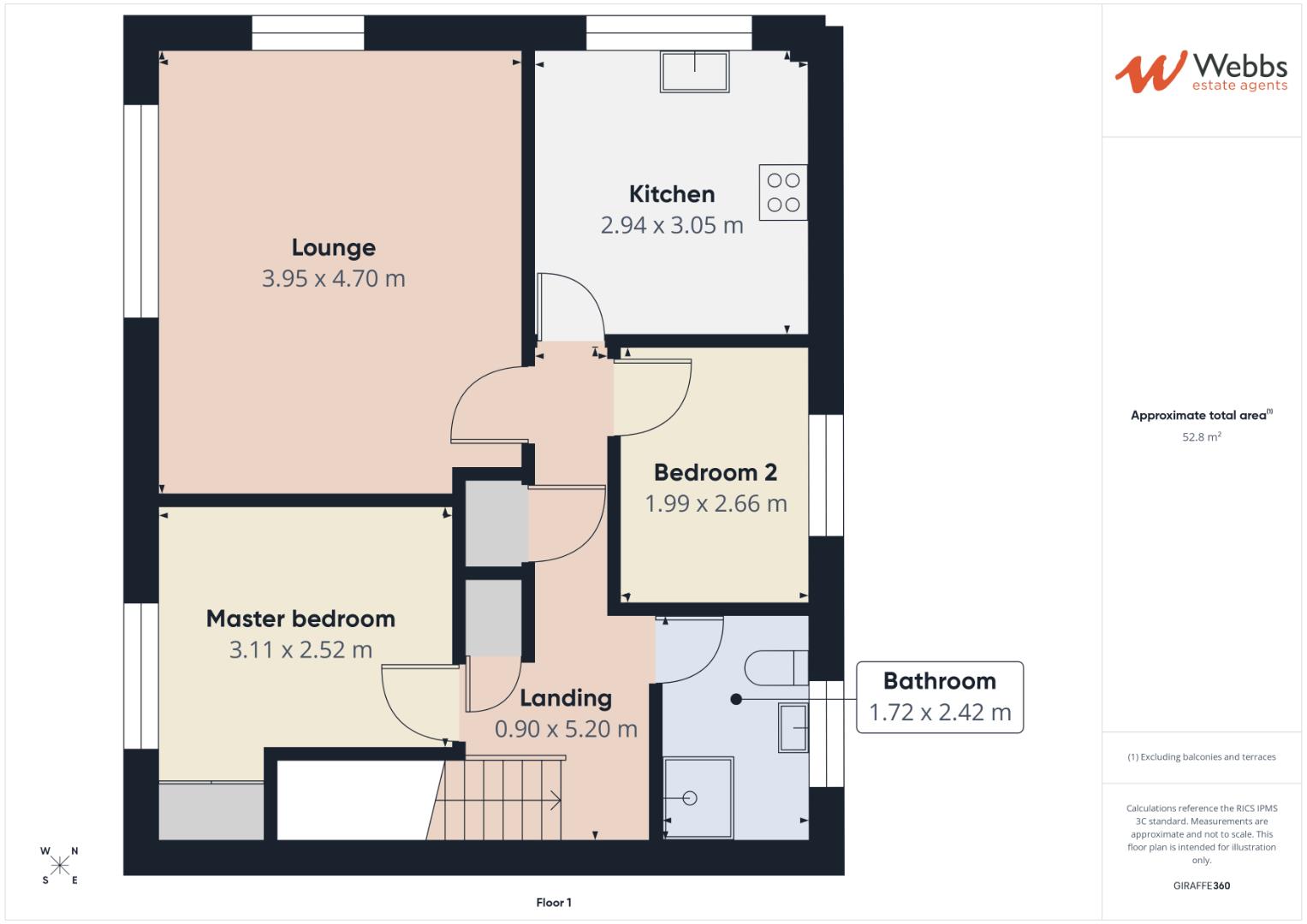3, Bluebell Close, Cannock floorplan