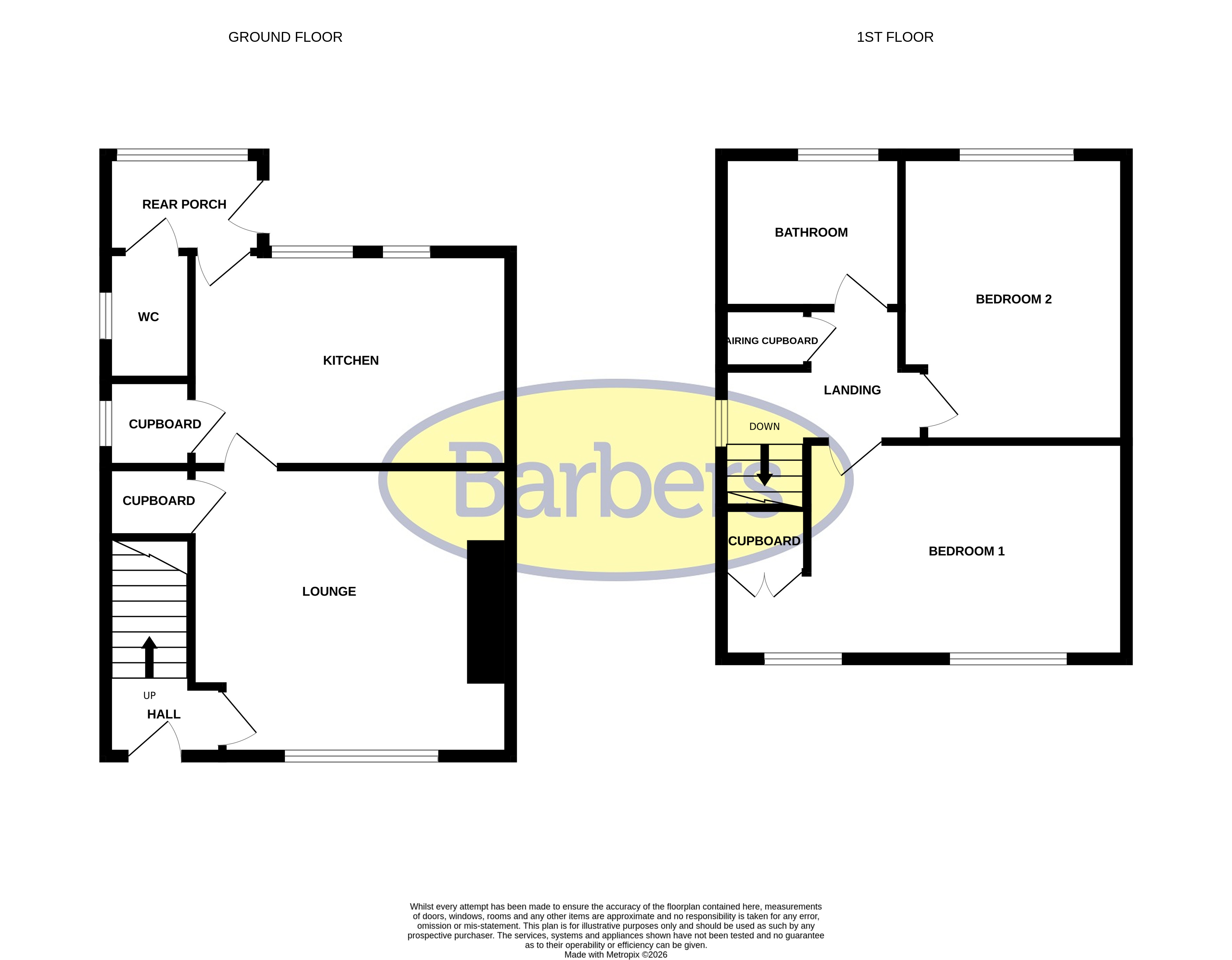 8, Rosemary Lane, Whitchurch floorplan