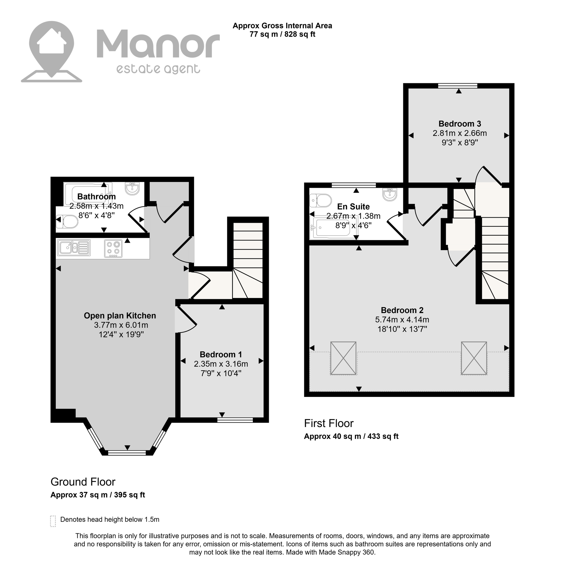 Flat 2, Ilford floorplan