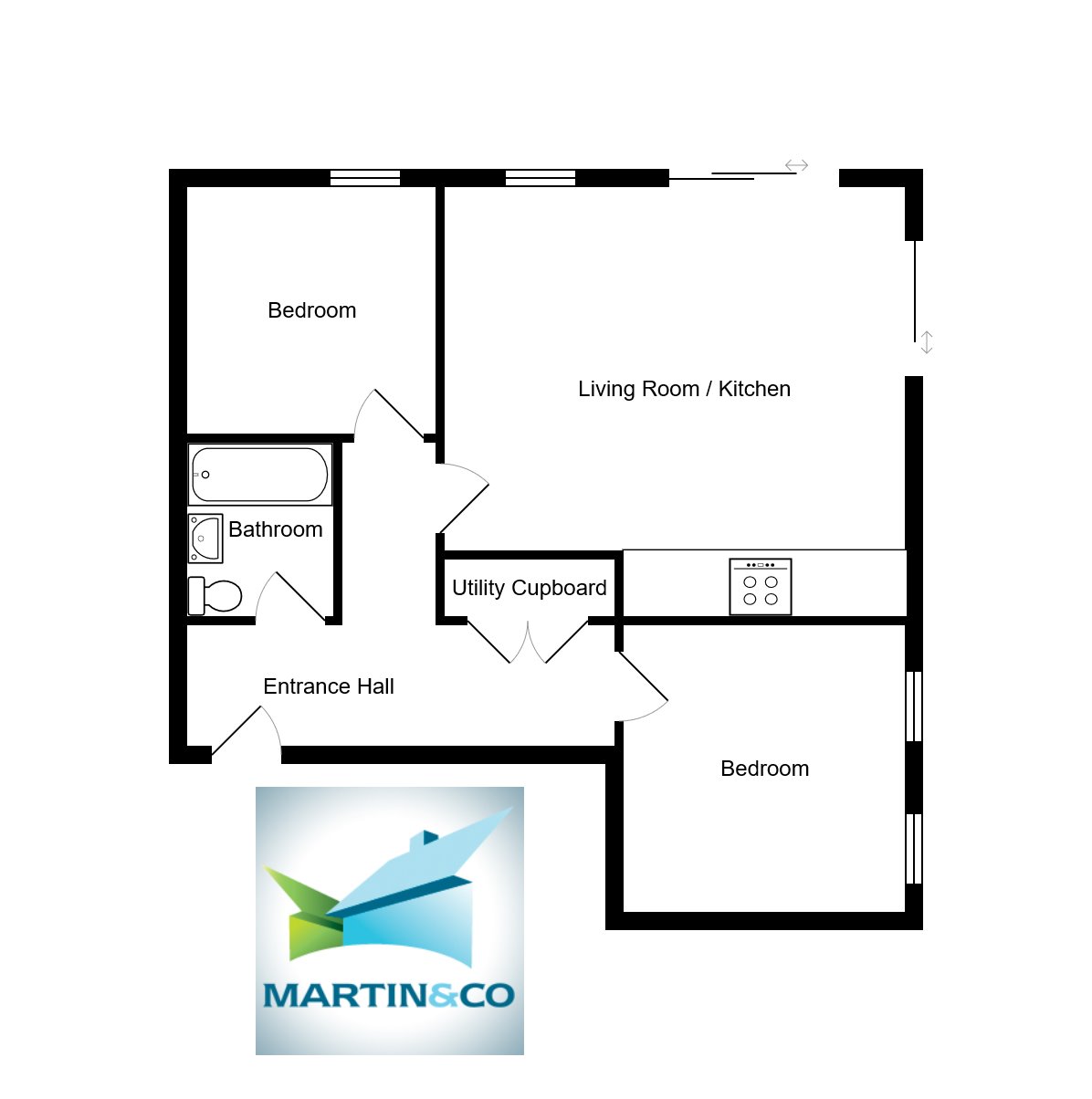 2 Bedrooms Flat to rent in Madison Close, Ackworth, Pontefract WF7