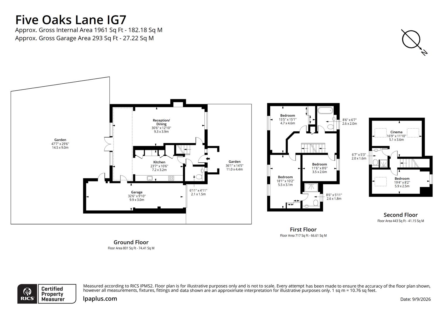 69, Five Oaks Lane, Chigwell floorplan