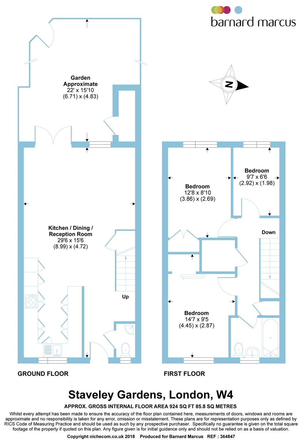 3 Bedrooms  to rent in Staveley Gardens, London W4