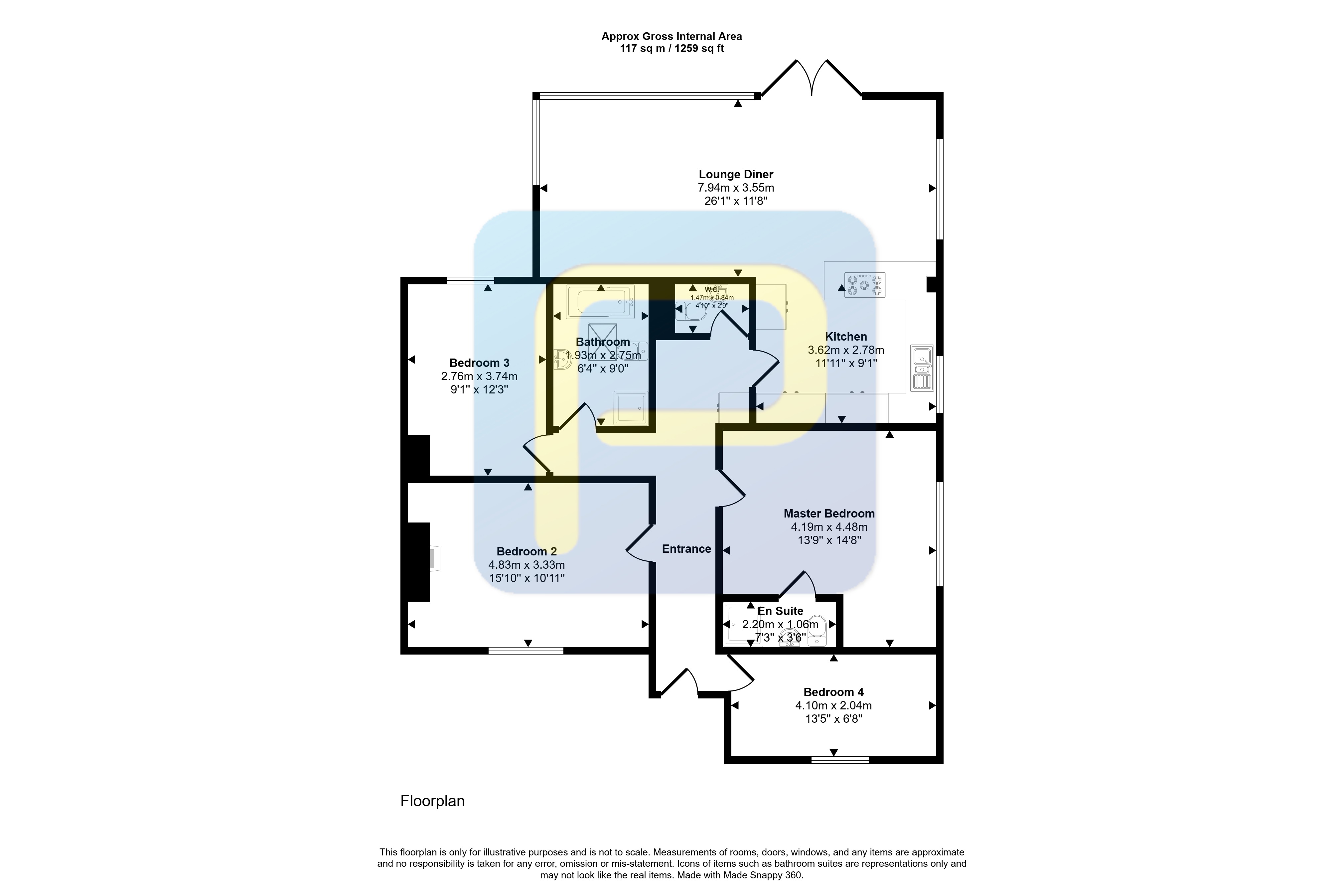 2, Gosforth Park Villas, Newcastle upon Tyne floorplan