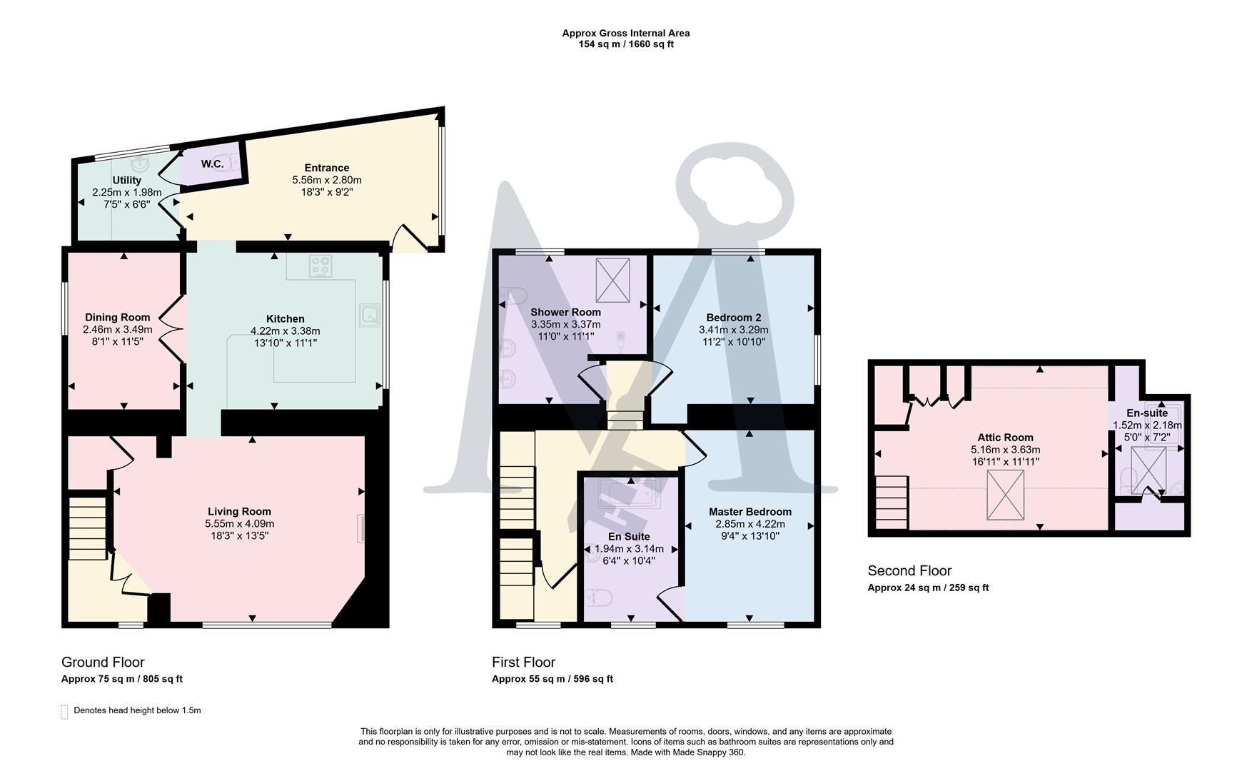1 Shelton Cottage, Rempstone Road, Coalville floorplan