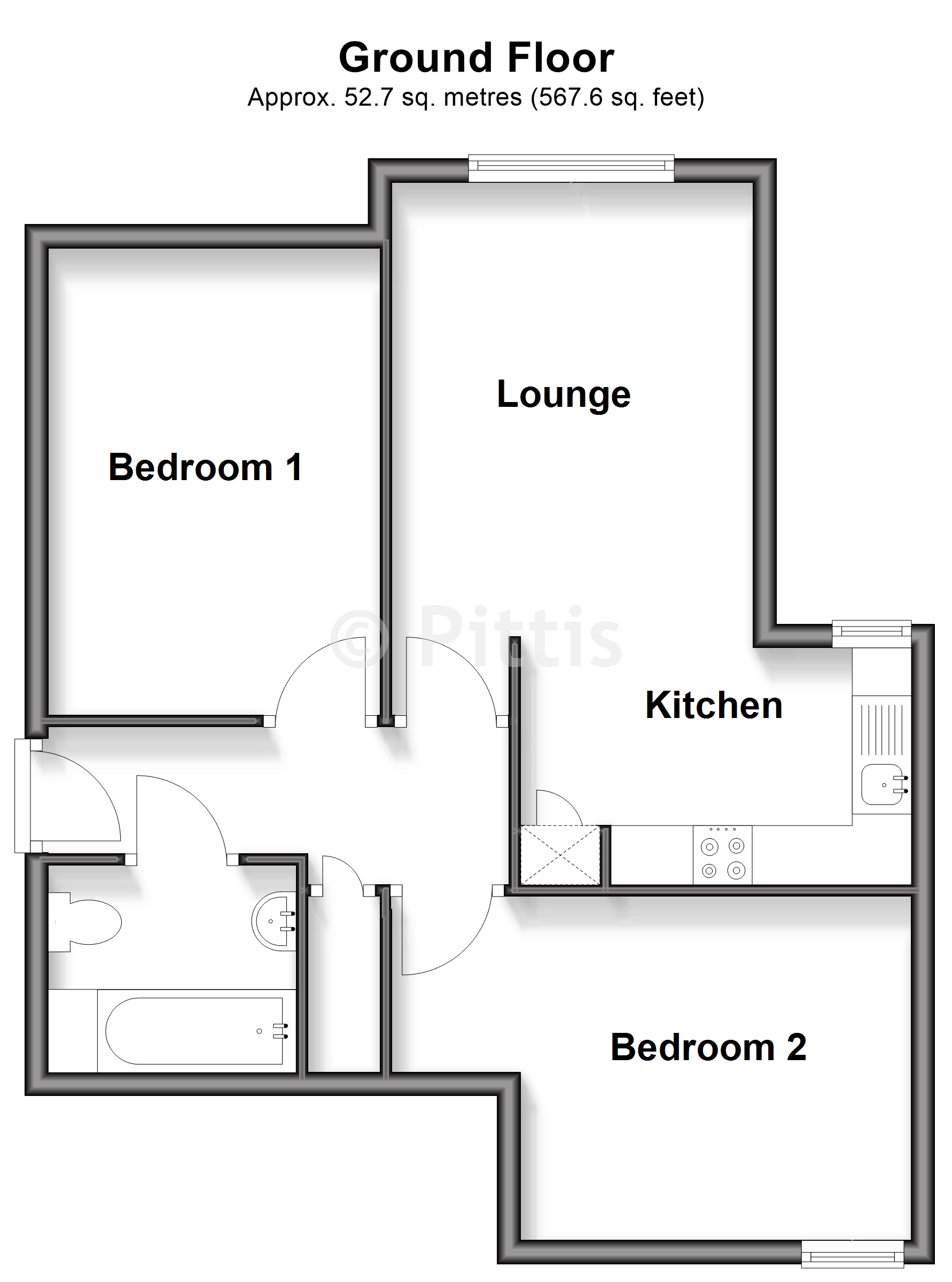 James Court, Leed Street, Sandown floorplan