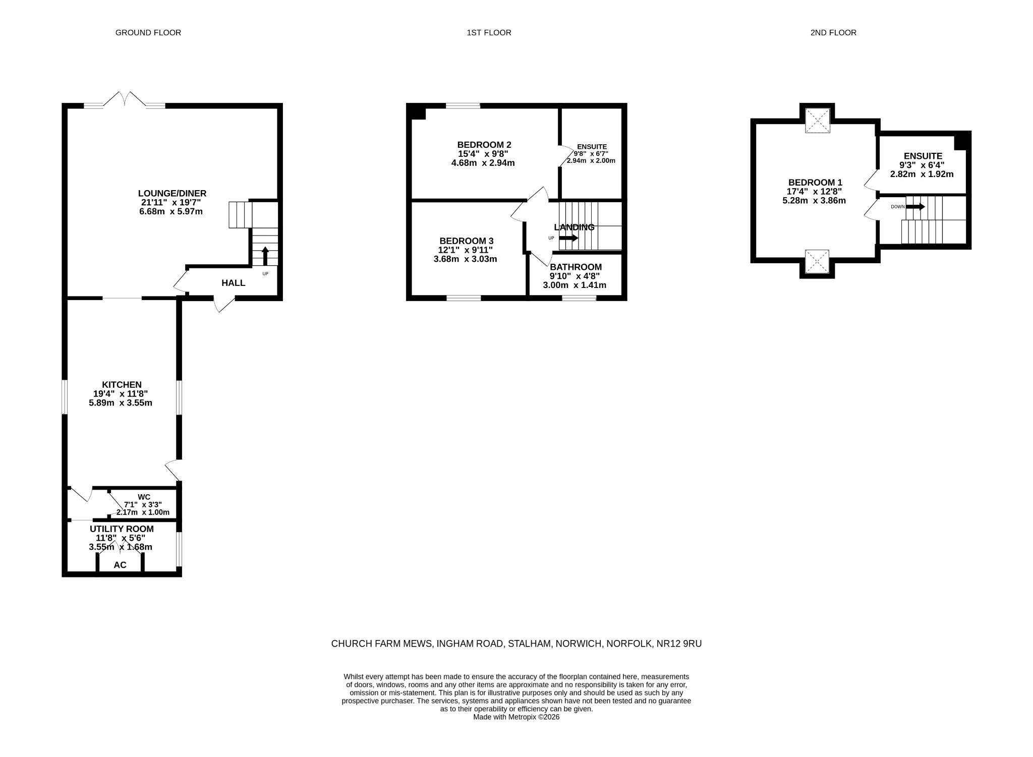 The Granary, Church Farm Mews, Stalham floorplan
