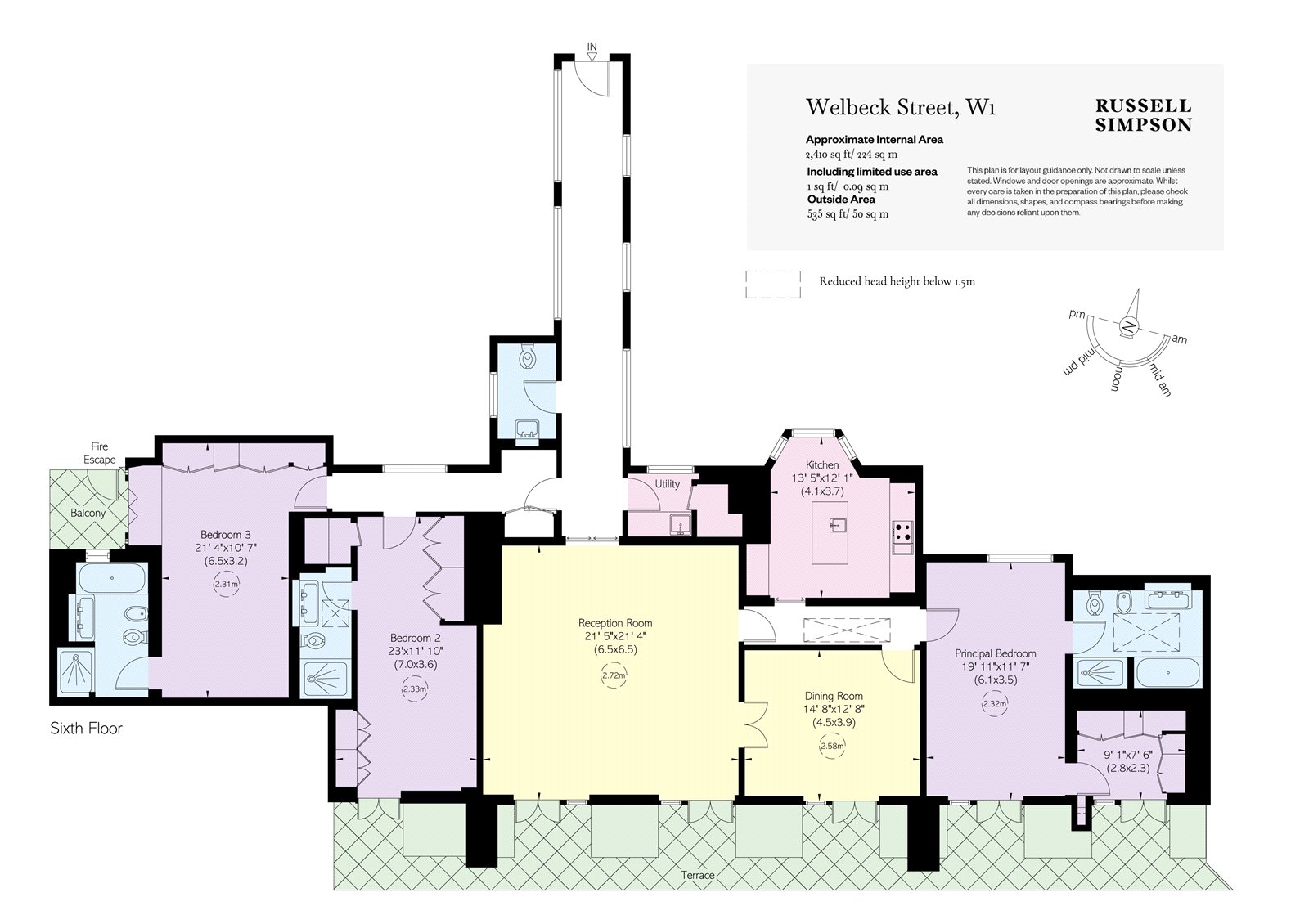 Flat 21 Welbeck House, 62, Welbeck Street, London floorplan