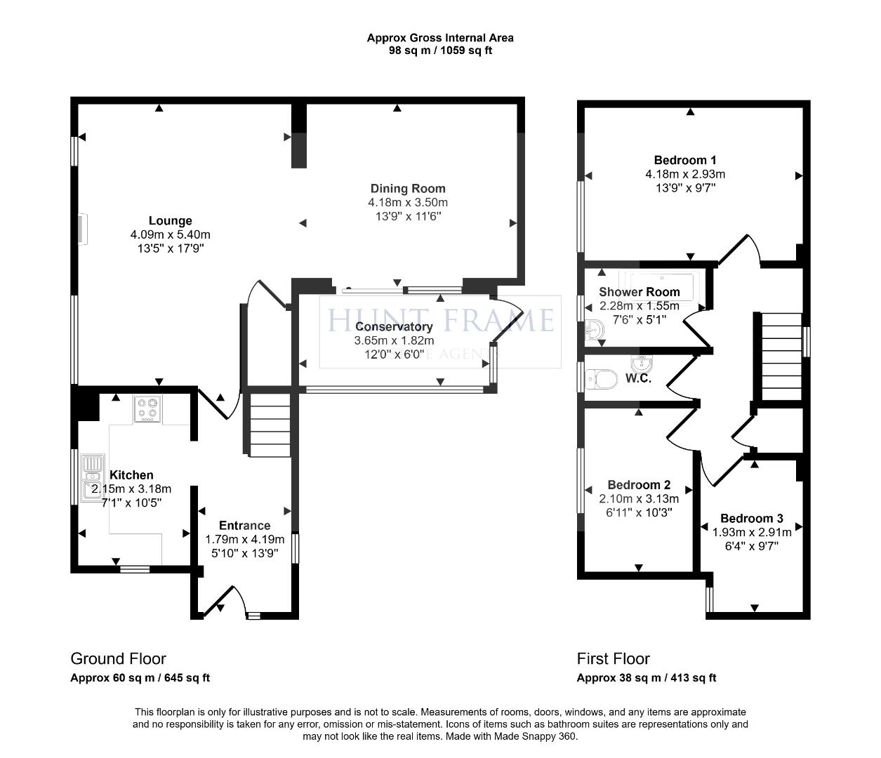 15, Wade Close, Eastbourne floorplan