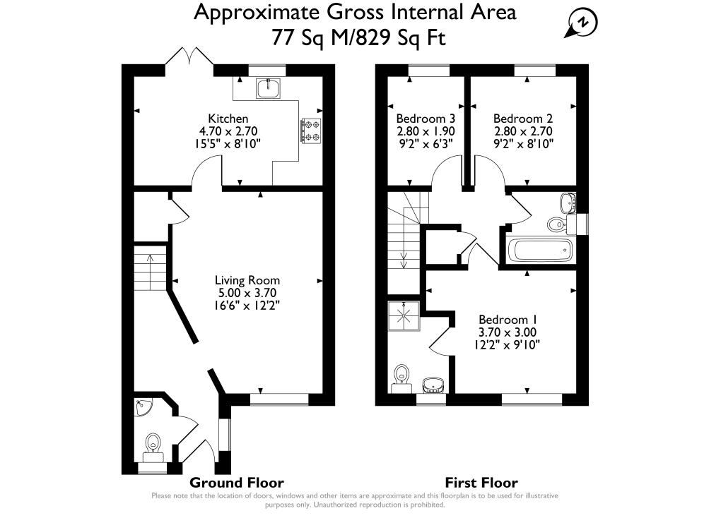 48, Siskin Avenue, Bacup floorplan