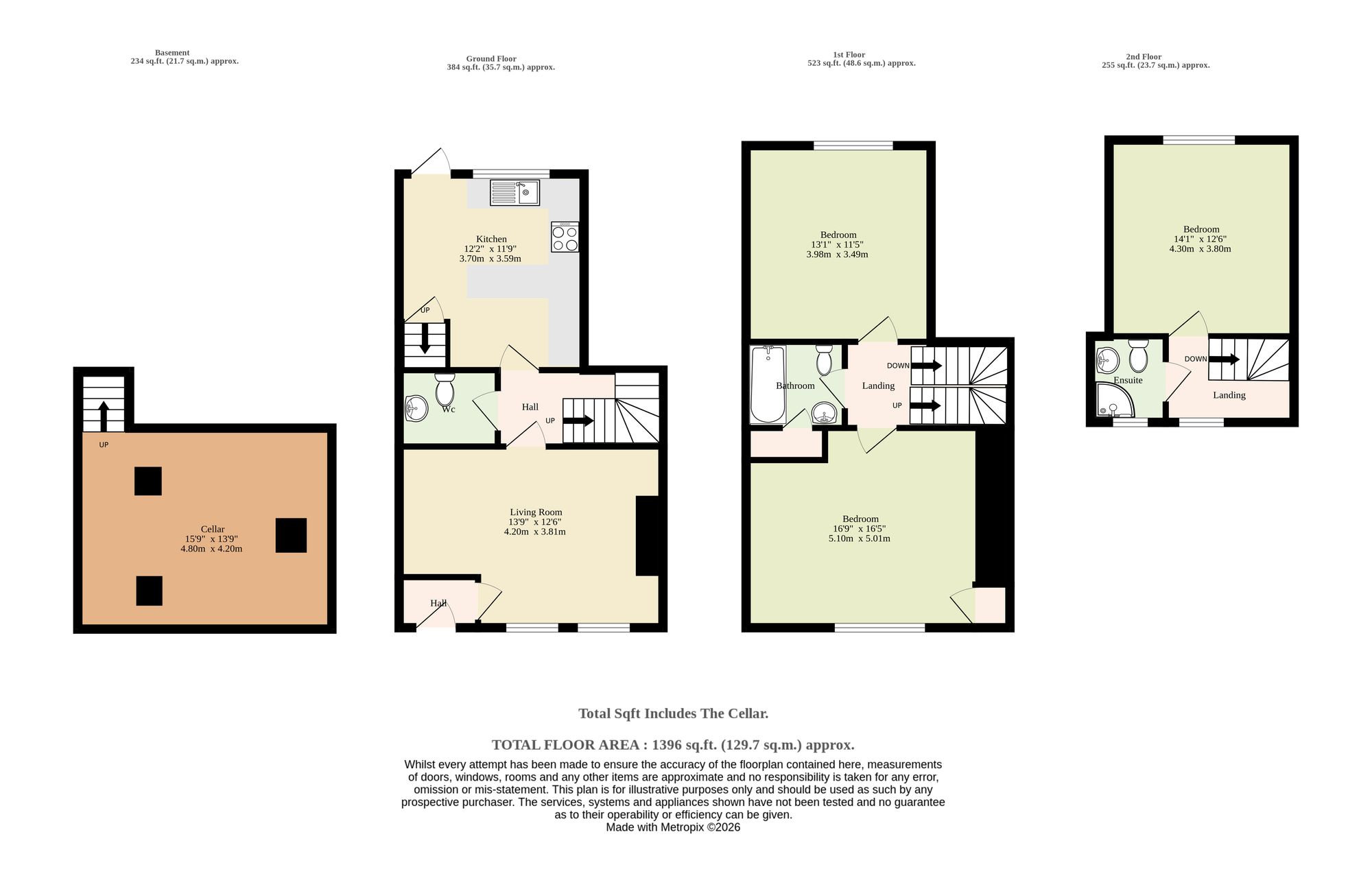 6 White Lion House, Eye floorplan