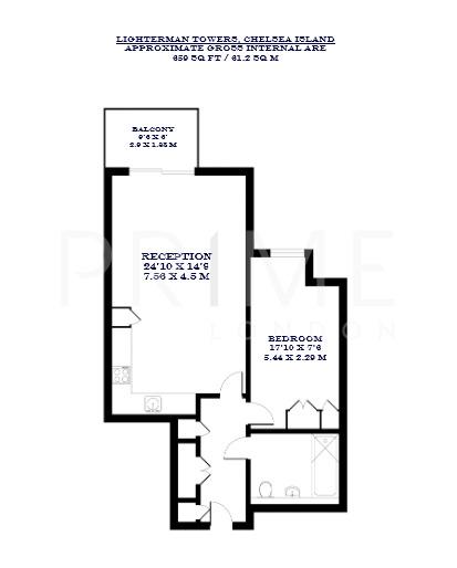 C23, Lighterman Towers, Chelsea Island floorplan