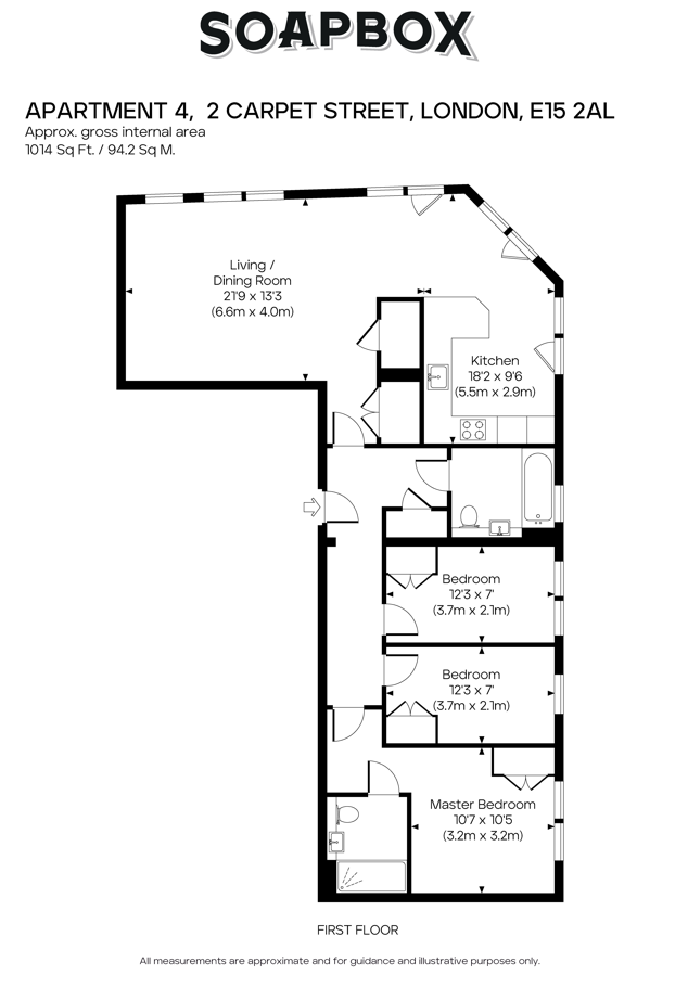 Apartment 07, 2, Carpet Street, London floorplan