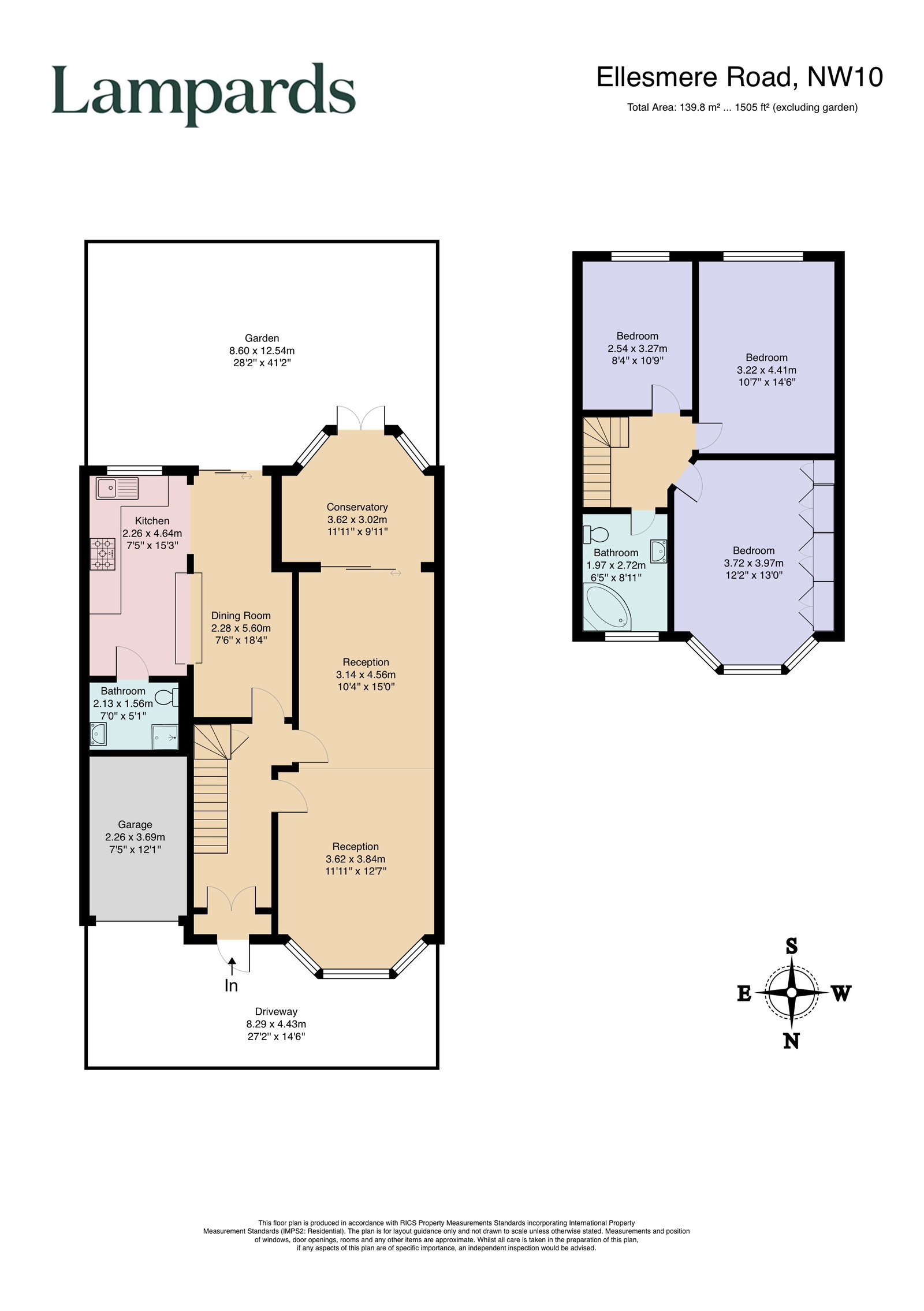 139, Ellesmere Road, London floorplan