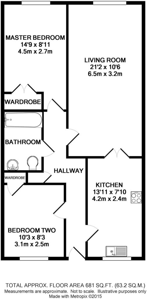 Flat 4, Chestnut House, 5, Napier Road, Berkshire floorplan