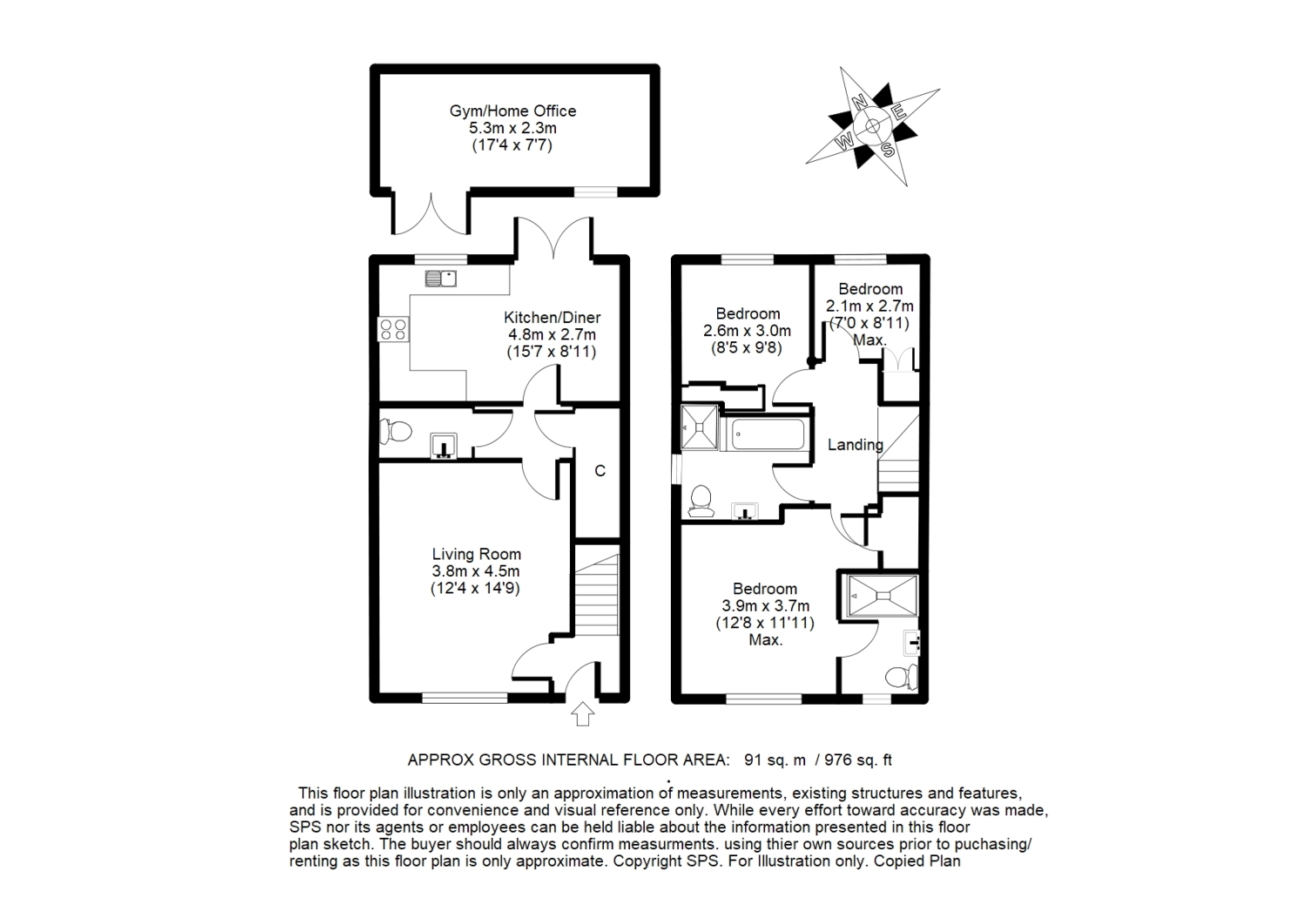 21, Bellenger Way, Carterton floorplan