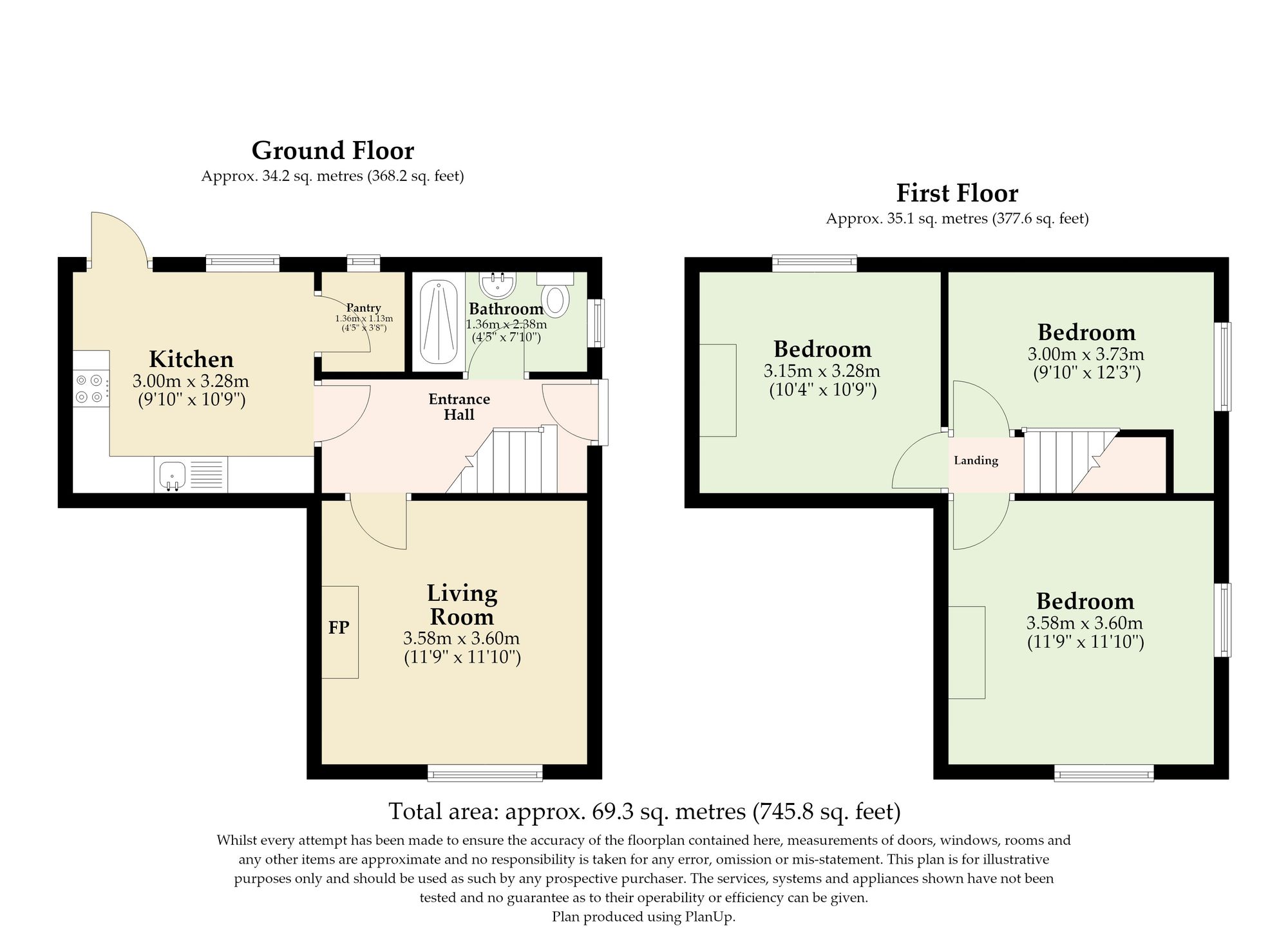 1 New Road, Thetford floorplan