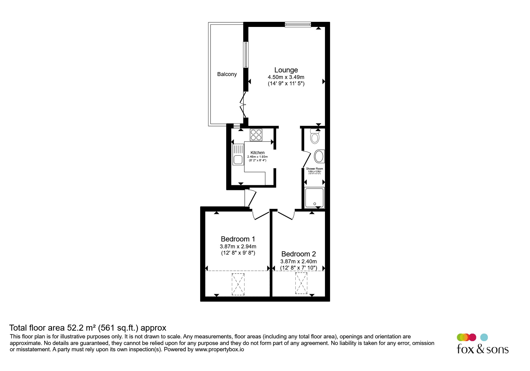 Flat 4, 545-547, Wimborne Road, Bournemouth floorplan
