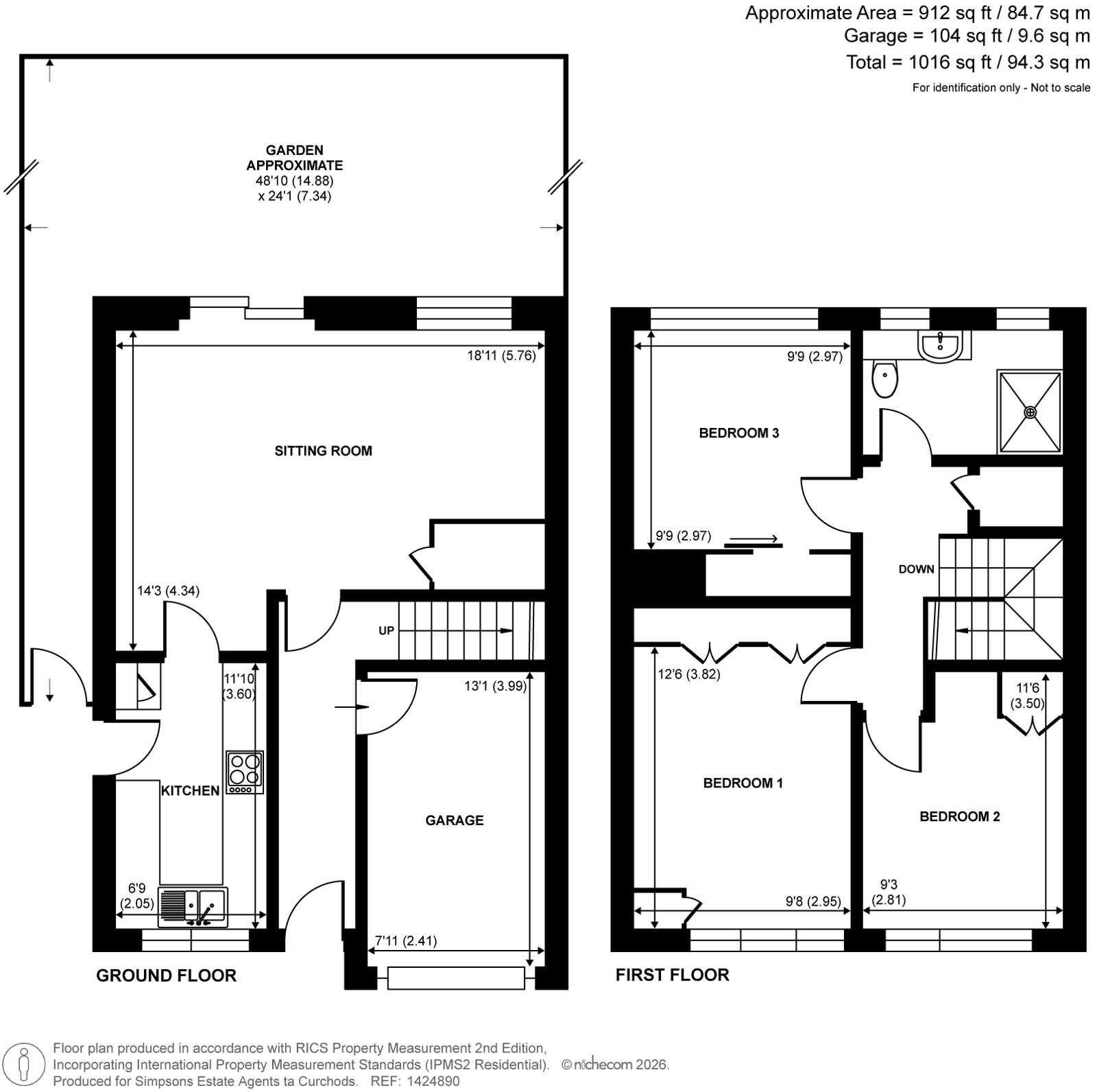 14, Duppas Close, Shepperton floorplan